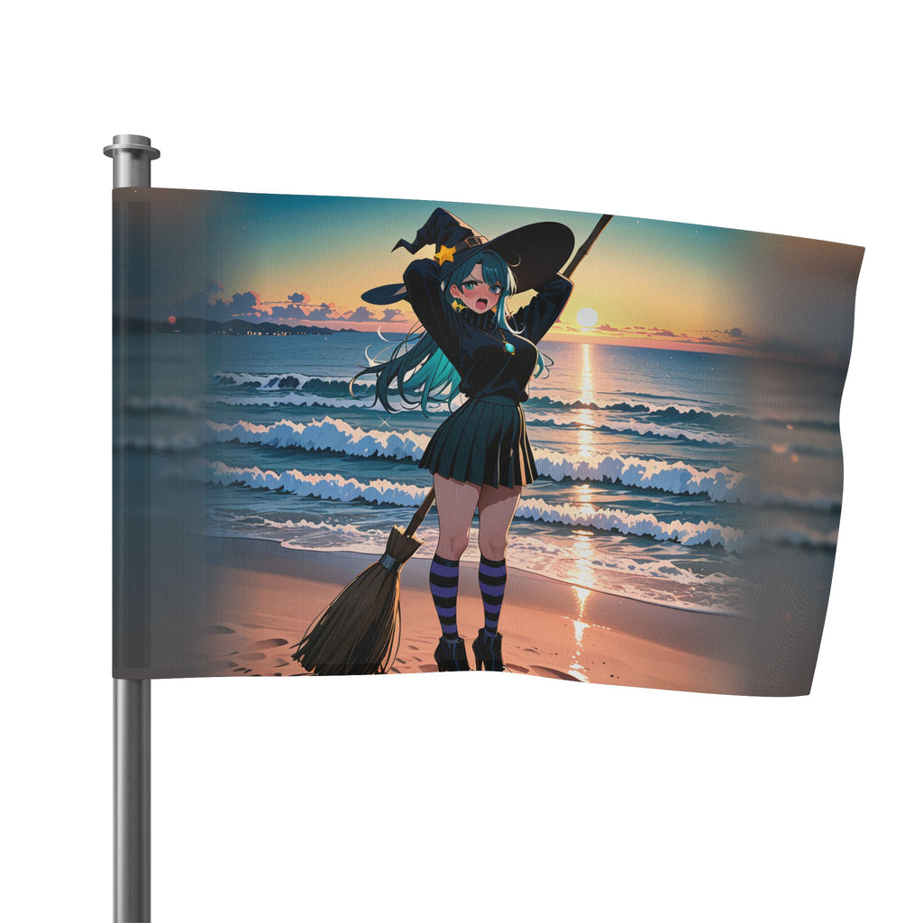 Kirara Hoshi JJK Anime Wall Flag Witch Beach Pinup — Beach Babes Pt. 6