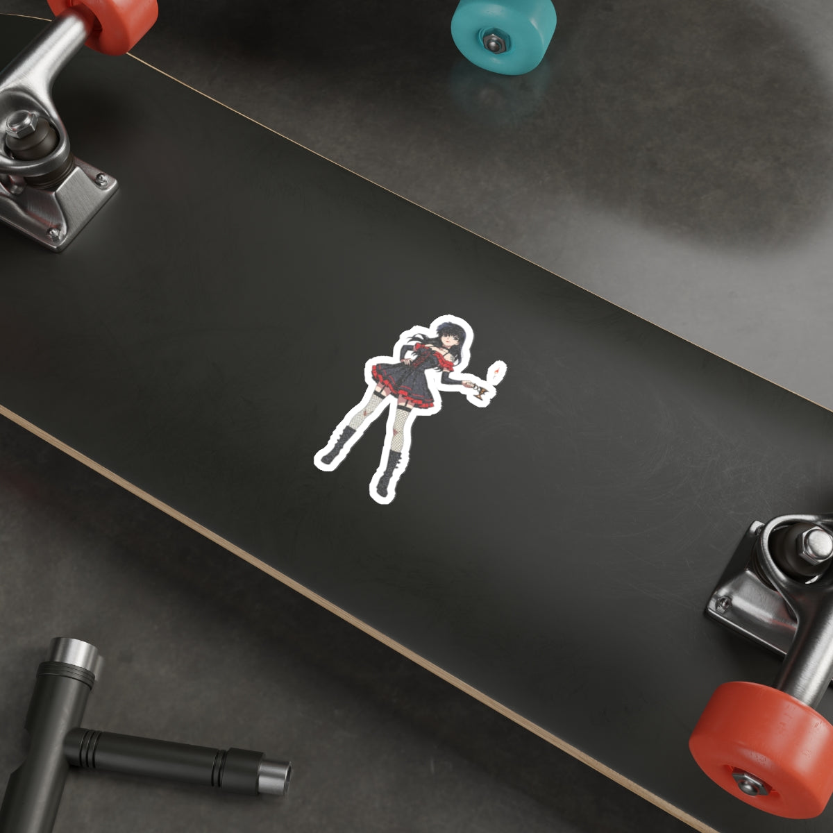 Kagome Inuyasha Gothic Anime Sticker Spicy | Dark Pinup Fan Art Die Cut
