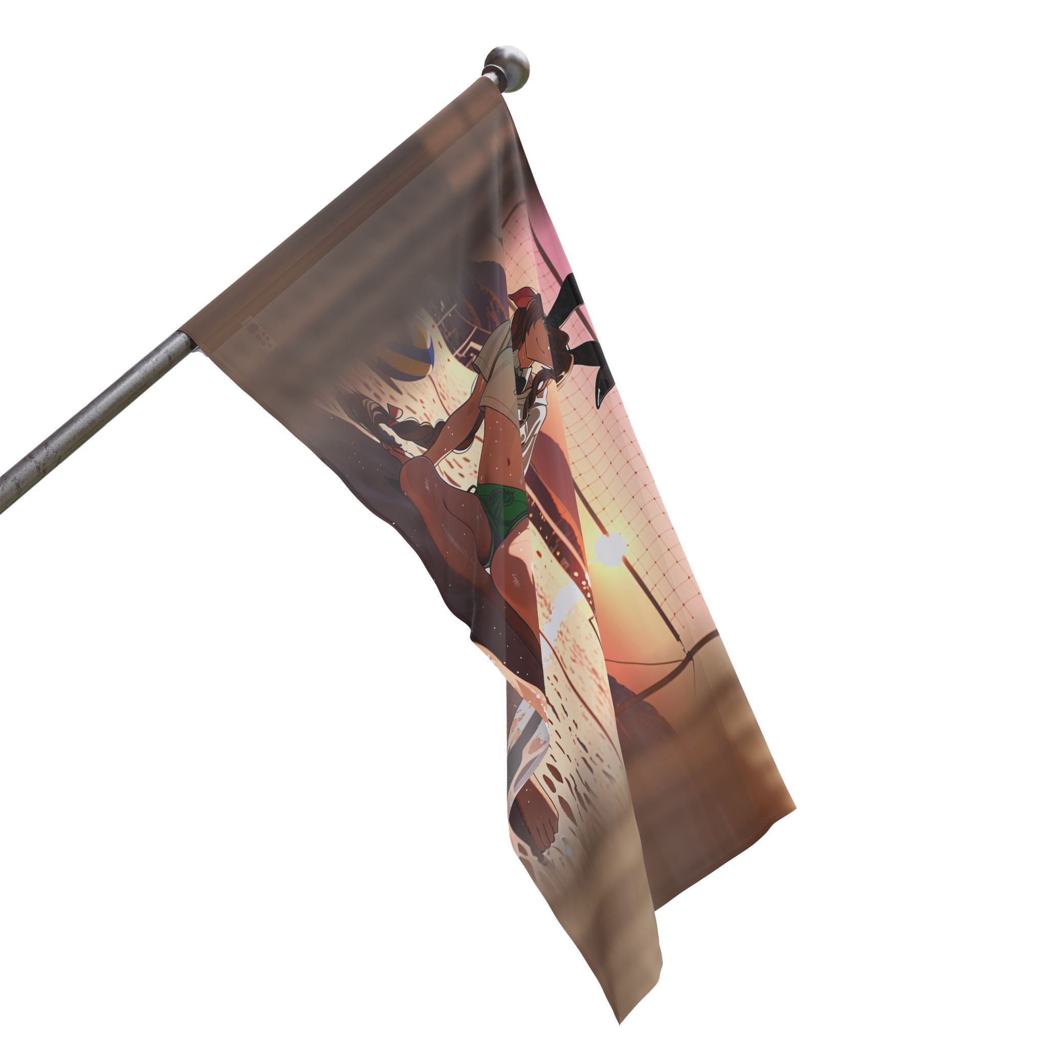 Aerith FF7 Anime Wall Flag Beach Bunny Pinup Banner — Bunny Girls Pt. 8