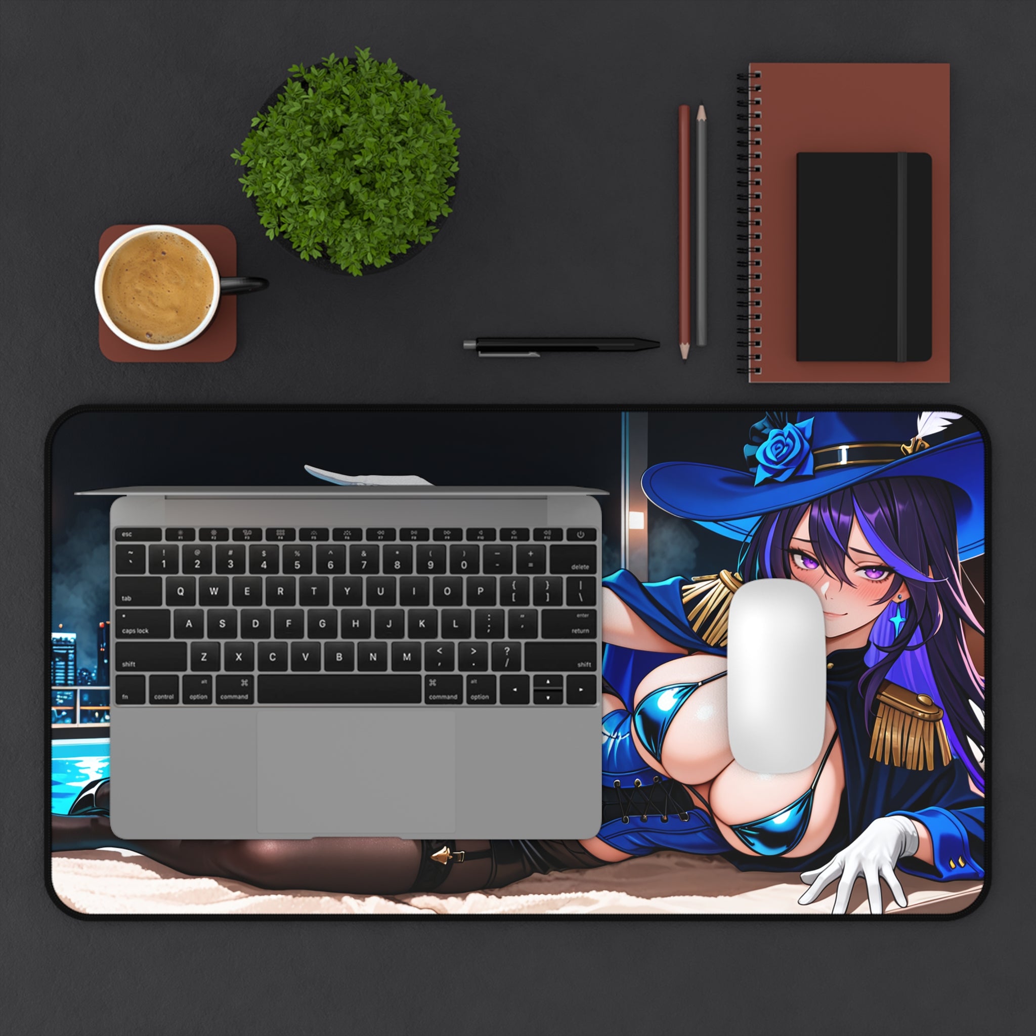 Clorinde Genshin Impact Spicy Anime Desk Mat | Beach Babes Pt. 4 (Spicy)