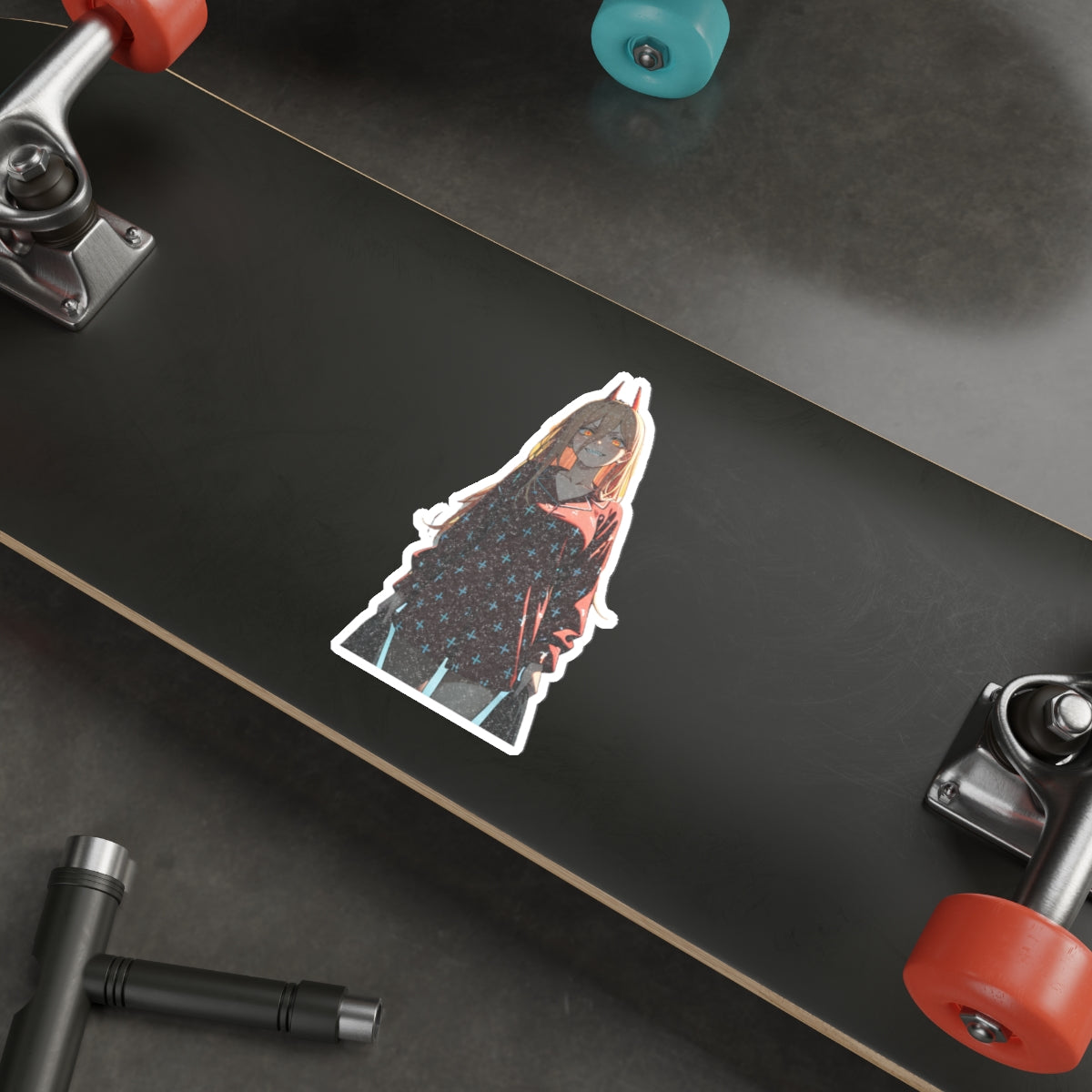 Power Chainsaw Man Pinup Anime Die Cut Vinyl Sticker | Fan Art Decal