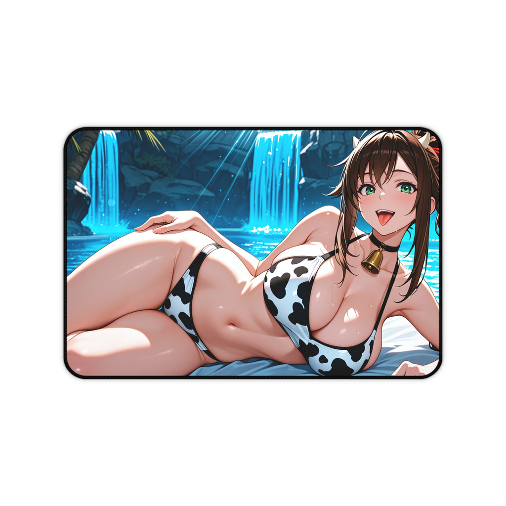 Aerith Final Fantasy Pinup Anime Desk Mat | Cow Girls Pt. 1 (Spicy)