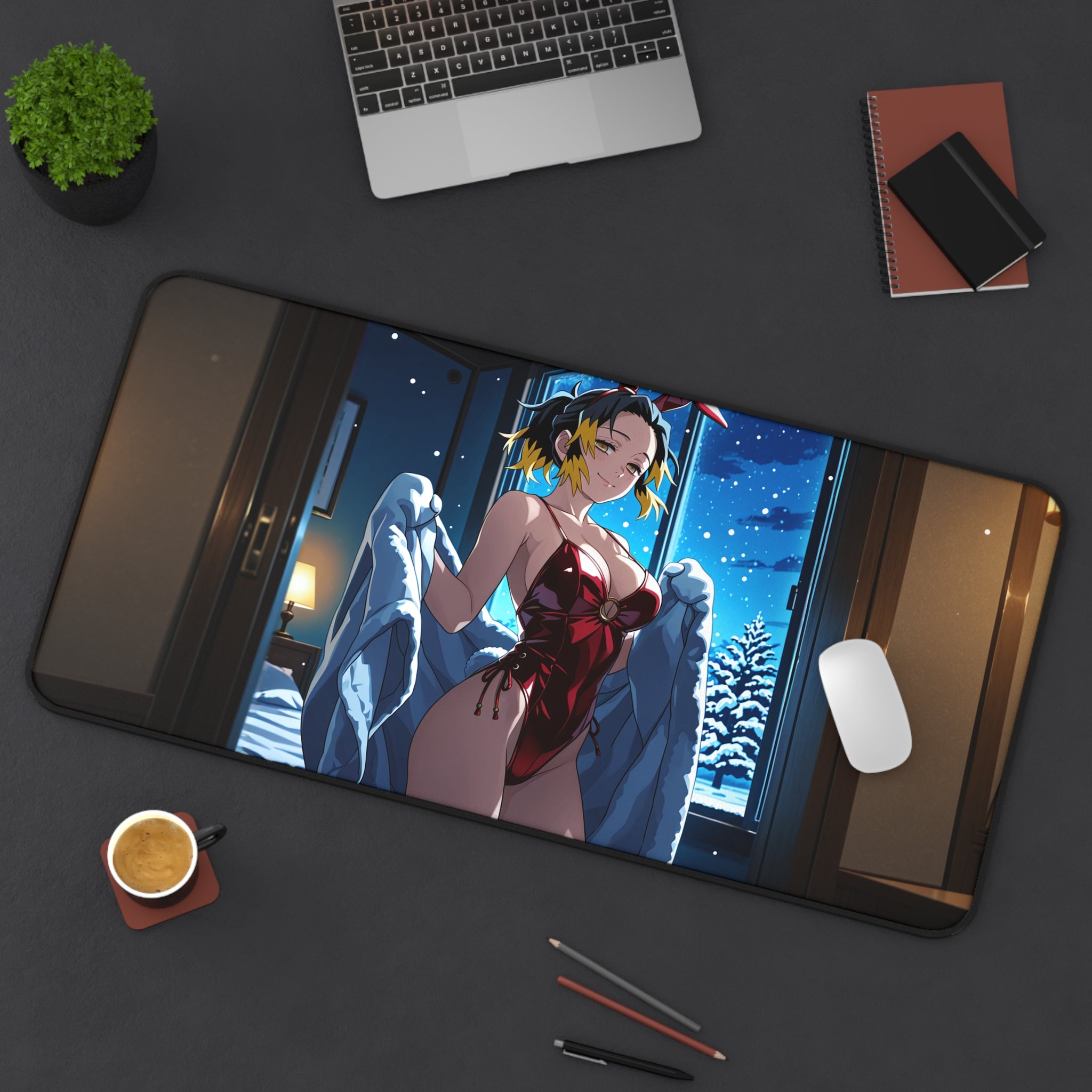 Makio (まきを) - Demon Slayer (鬼滅の刃 — Bunny Girls Pt. 1 (Spicy) Desk Mat XL Mouse P