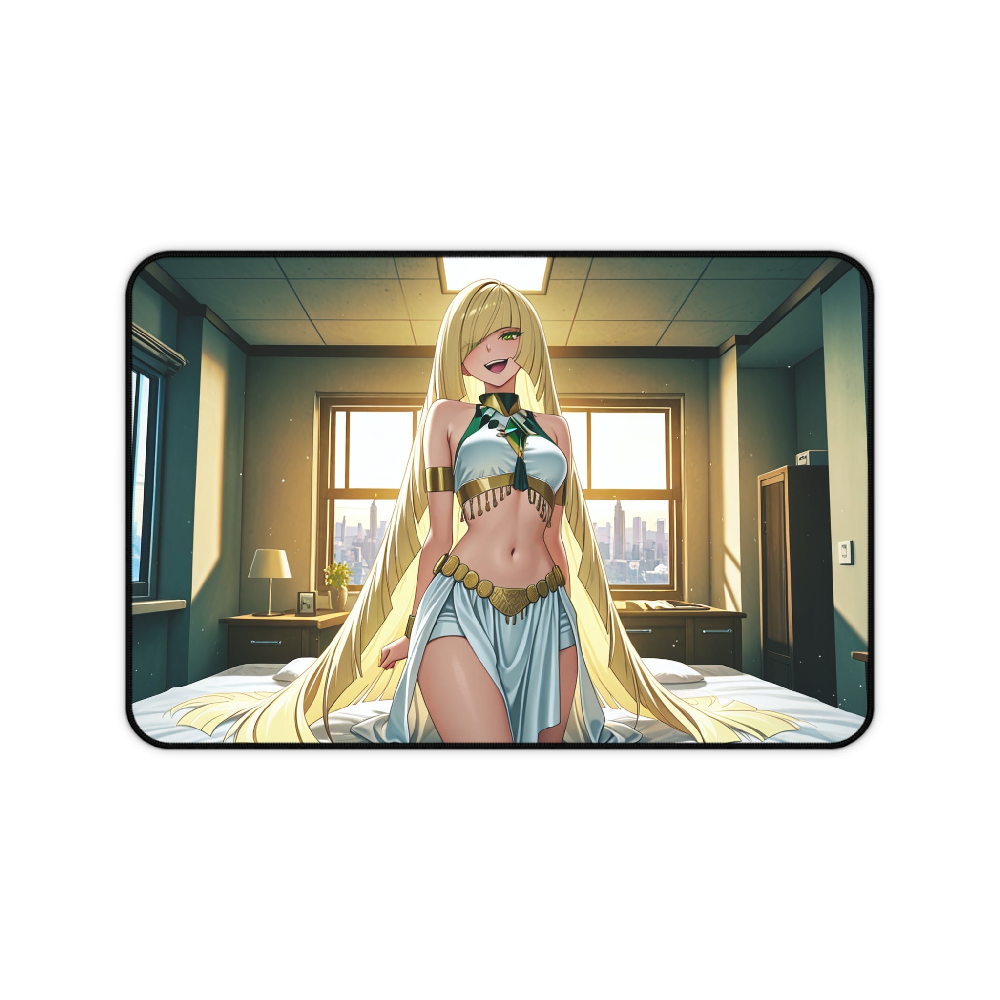 Lusamine Spicy Anime Pinup Desk Mat | Fan Art Mouse Pad XL — Boudoir Pt. 5