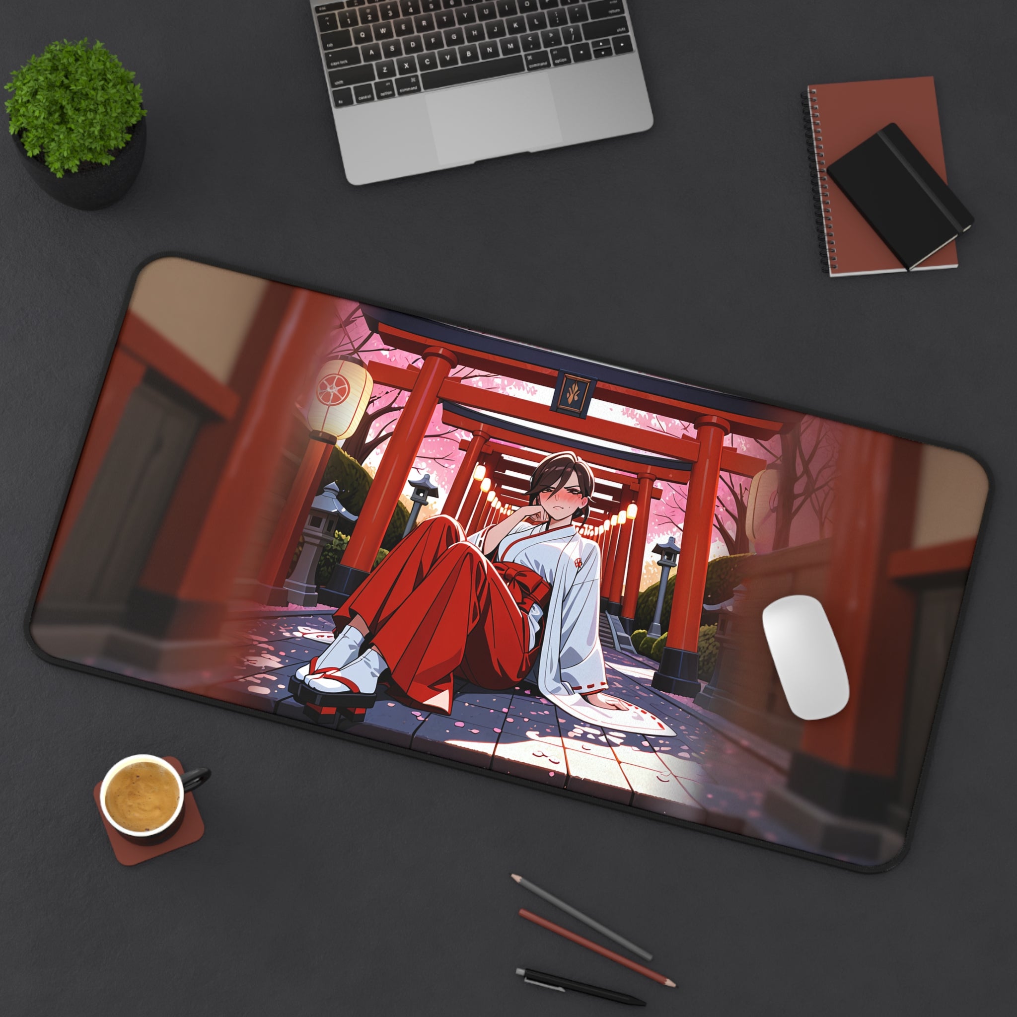 Domina Overwatch Shrine Maiden Desk Mat — Anime Gaming Pad — The Spicy Den Pt. 4