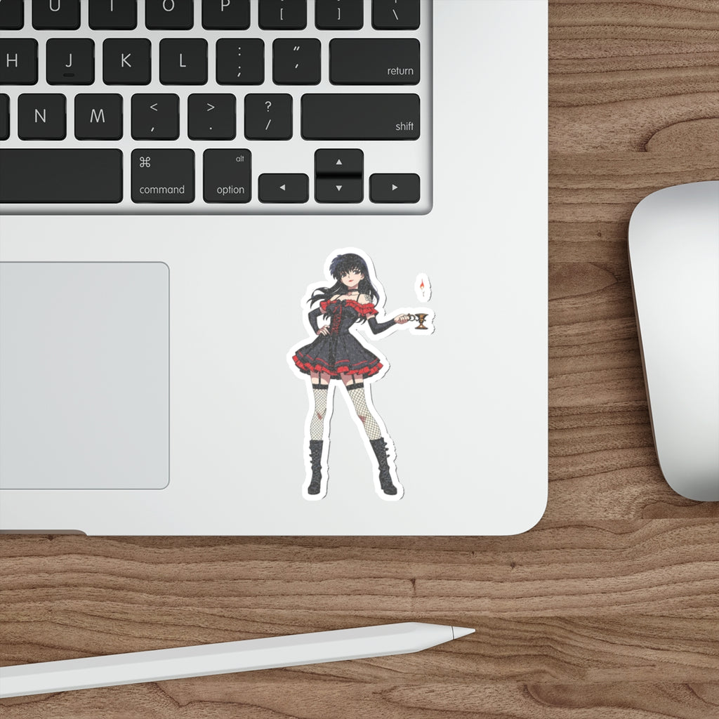 Kagome Inuyasha Gothic Anime Sticker Spicy | Dark Pinup Fan Art Die Cut