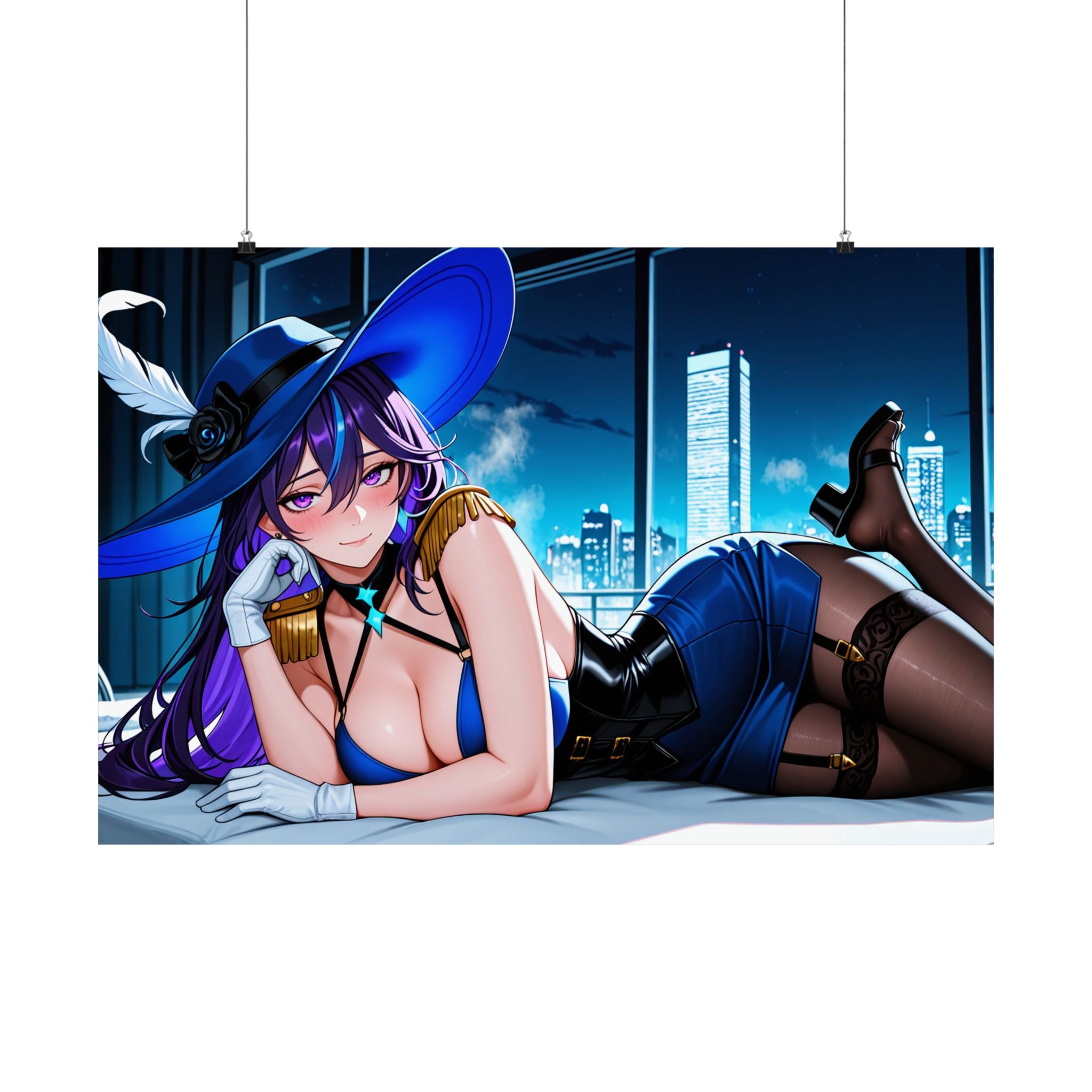 Clorinde Genshin Impact Anime Wall Art Poster | Pinup — Beach Babes Pt. 4