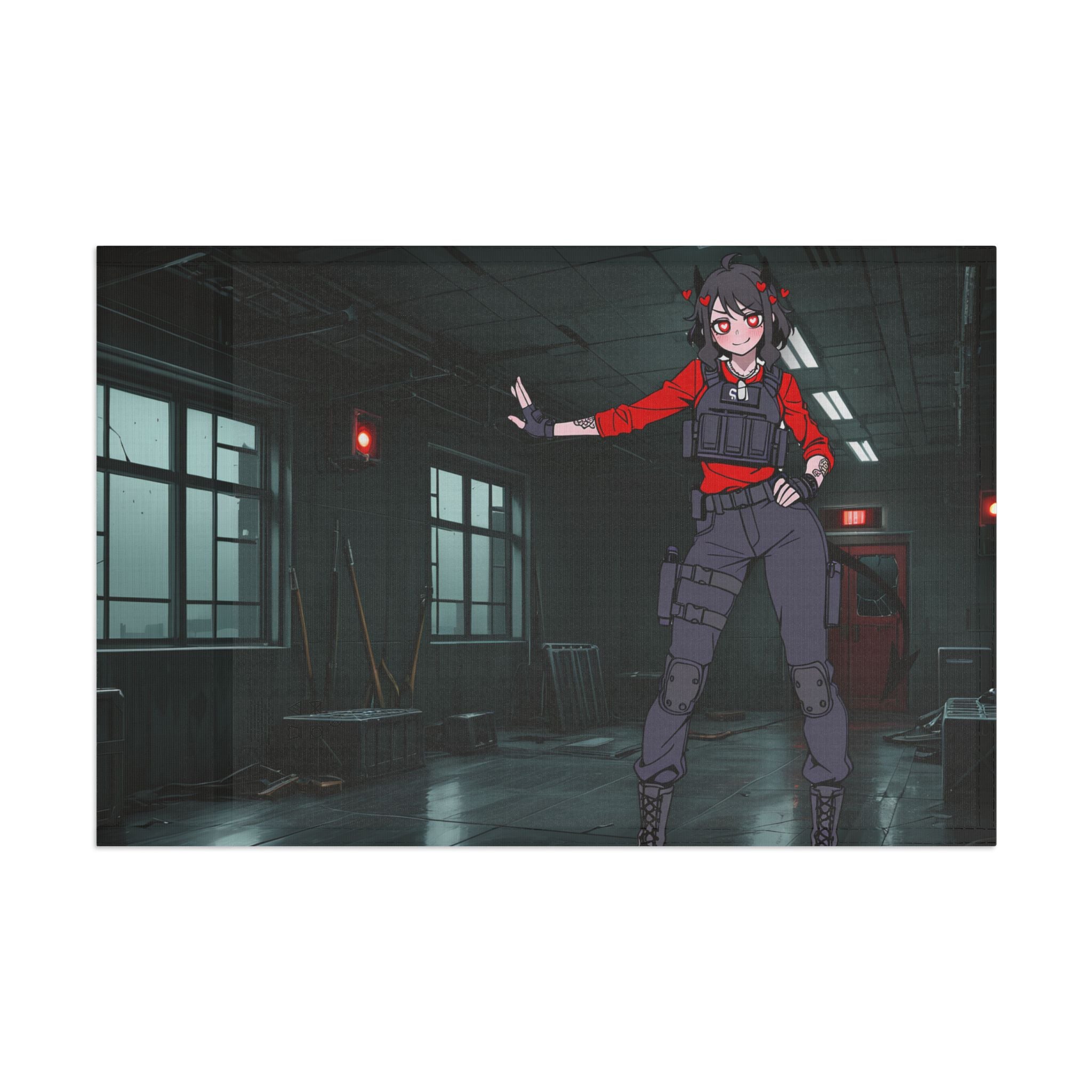 Modeus Helltaker Anime Wall Flag | Tactical Pinup Banner