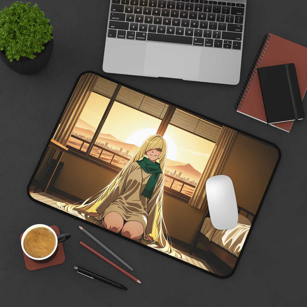 Lusamine Anime Pinup Desk Mat | Fan Art Gaming Mouse Pad XL — Boudoir Pt. 5
