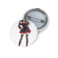 Kagome Inuyasha Gothic Anime Pin Button | Dark Fan Art Backpack Badge