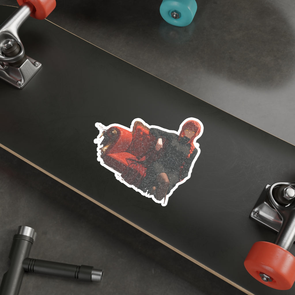 Makima Chainsaw Man Boudoir Pinup Anime Vinyl Sticker | Die Cut — Boudoir Pt. 1