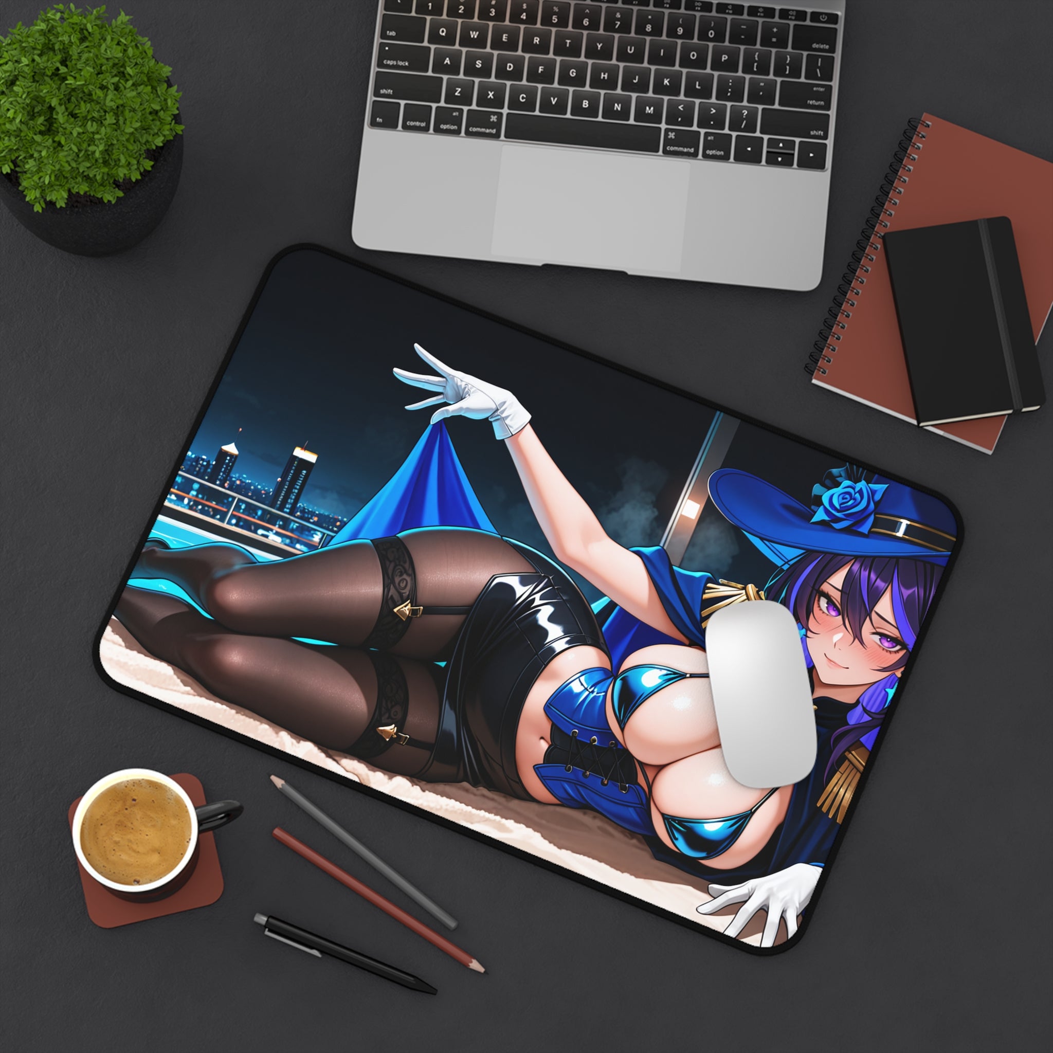 Clorinde Genshin Impact Spicy Anime Desk Mat | Beach Babes Pt. 4 (Spicy)