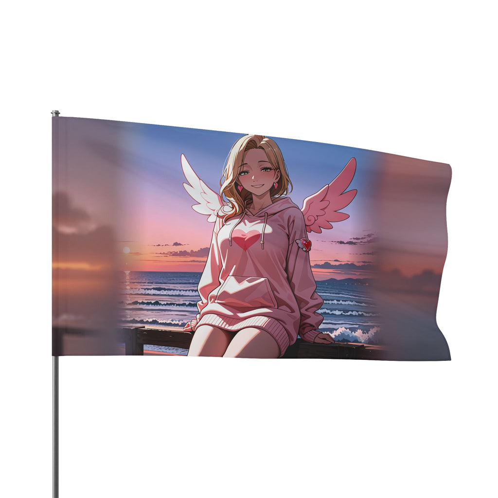 Kirara Hoshi JJK Anime Wall Flag Cupid Beach Pinup — Beach Babes Pt. 5