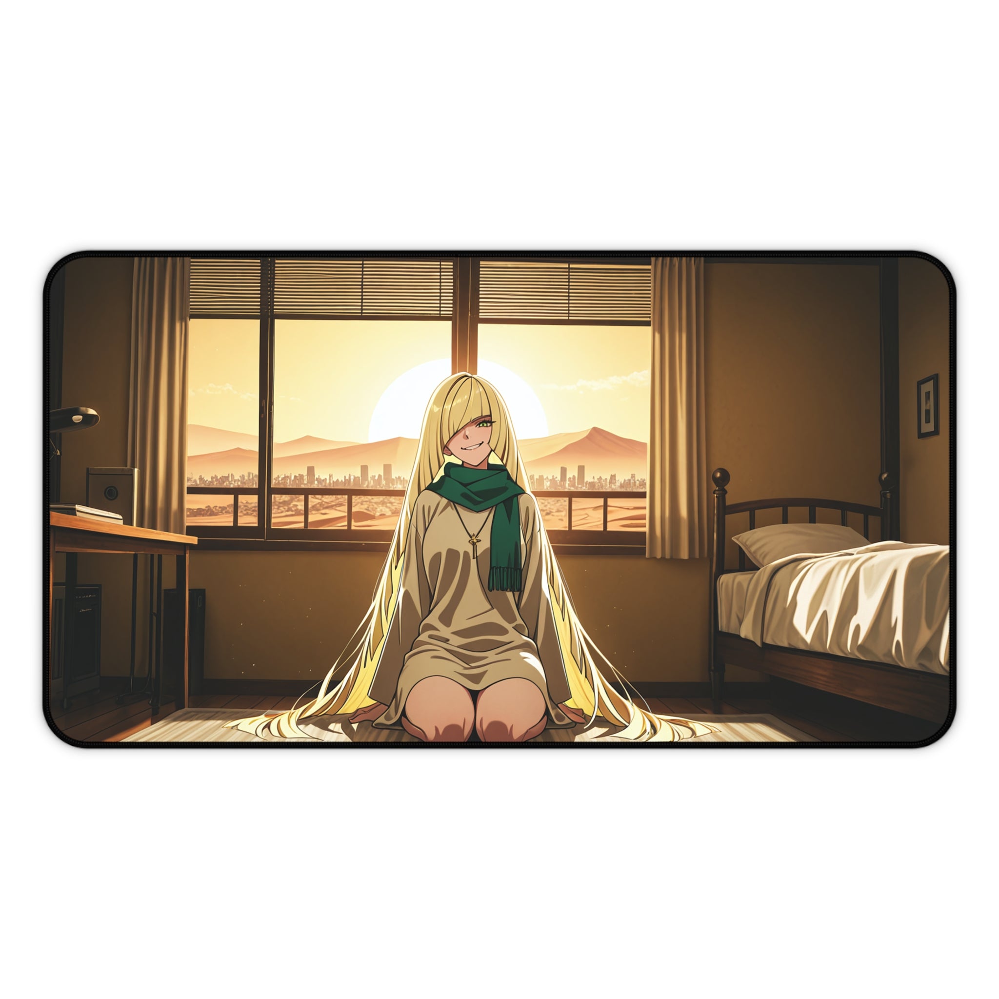 Lusamine Anime Pinup Desk Mat | Fan Art Gaming Mouse Pad XL — Boudoir Pt. 5