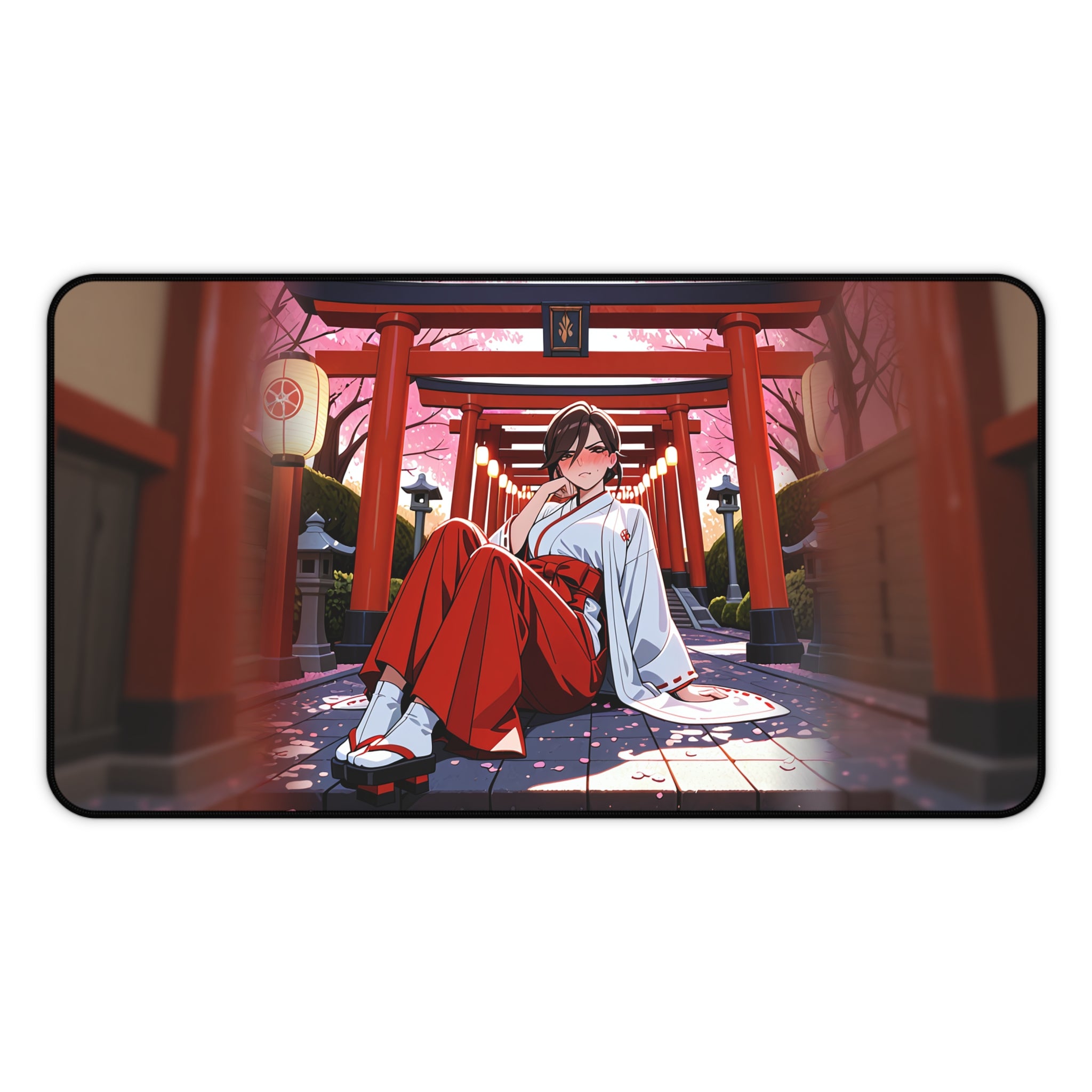 Domina Overwatch Shrine Maiden Desk Mat — Anime Gaming Pad — The Spicy Den Pt. 4