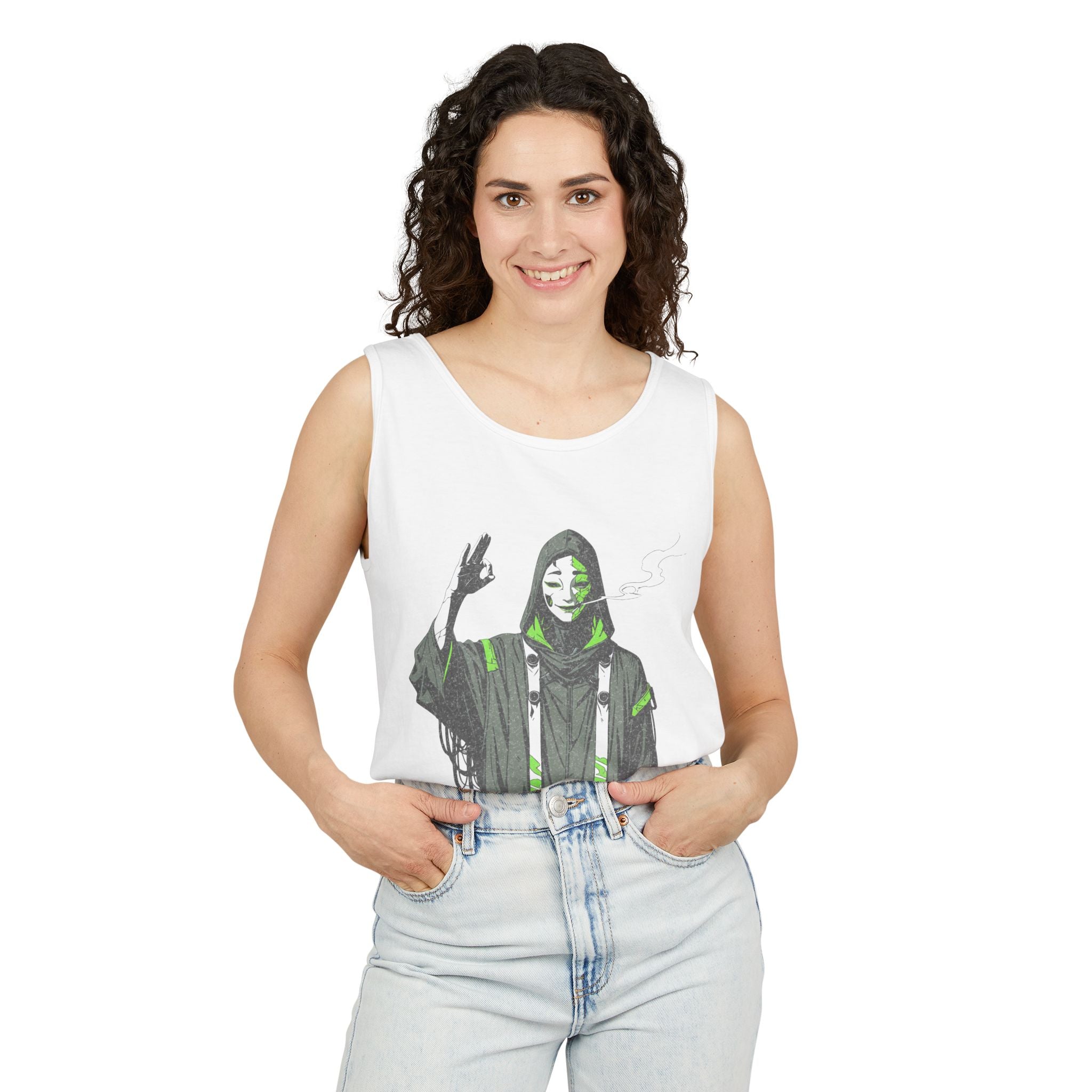 Anime Streetwear Tank Top | Serpent Shaman Spirit Caller Graphic