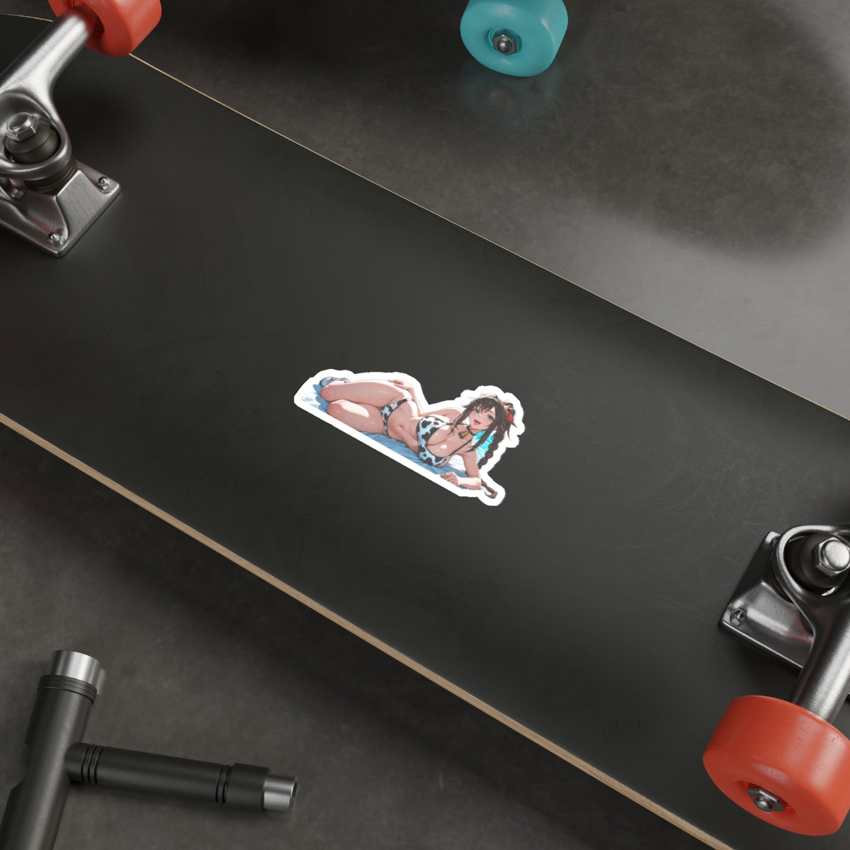 Aerith Final Fantasy Anime Pinup Die-Cut Vinyl Sticker — Cow Girls Pt. 1