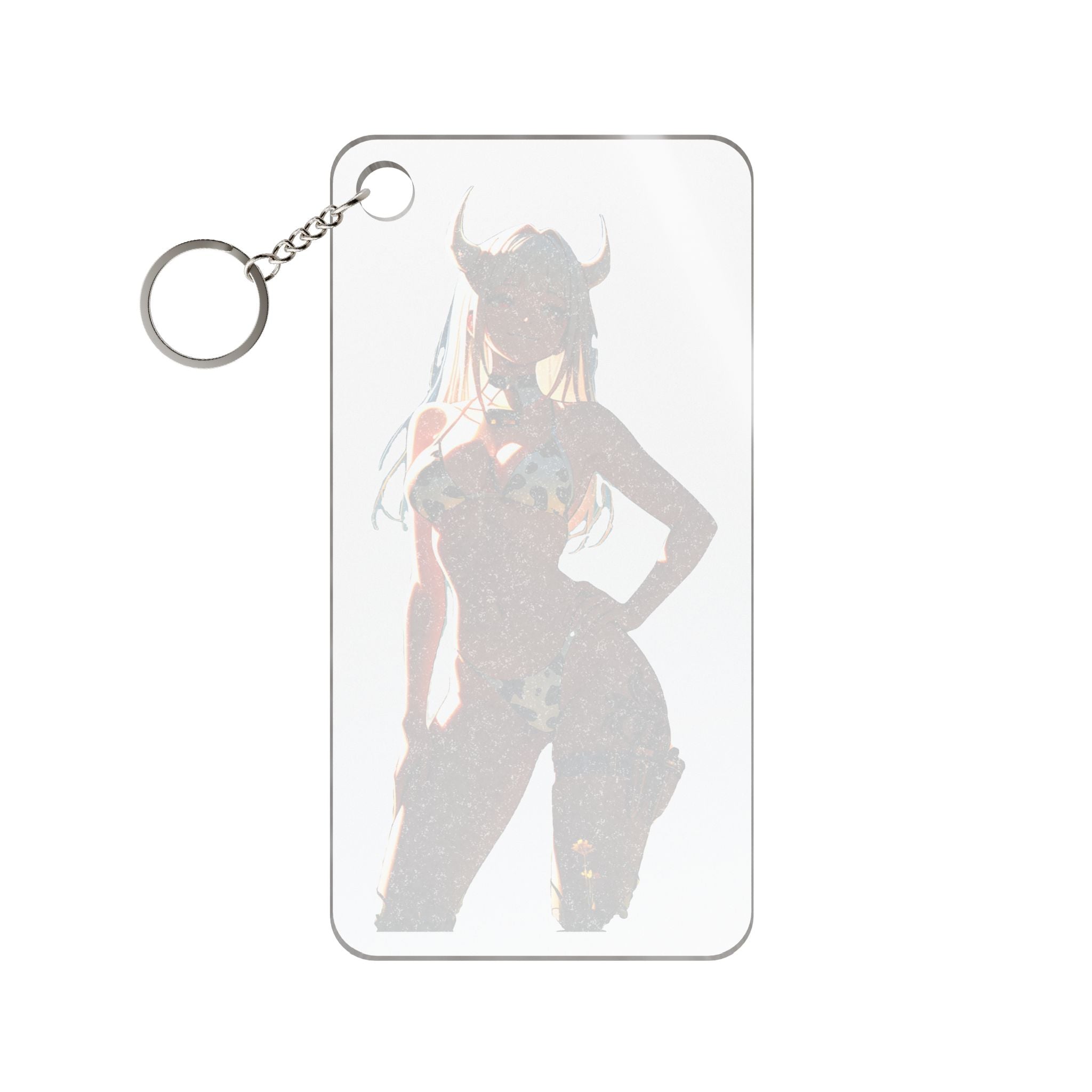 Blanc NIKKE Cow-Print Spicy Anime Keychain Charm Pinup Bag — Cow Girls Pt. 2