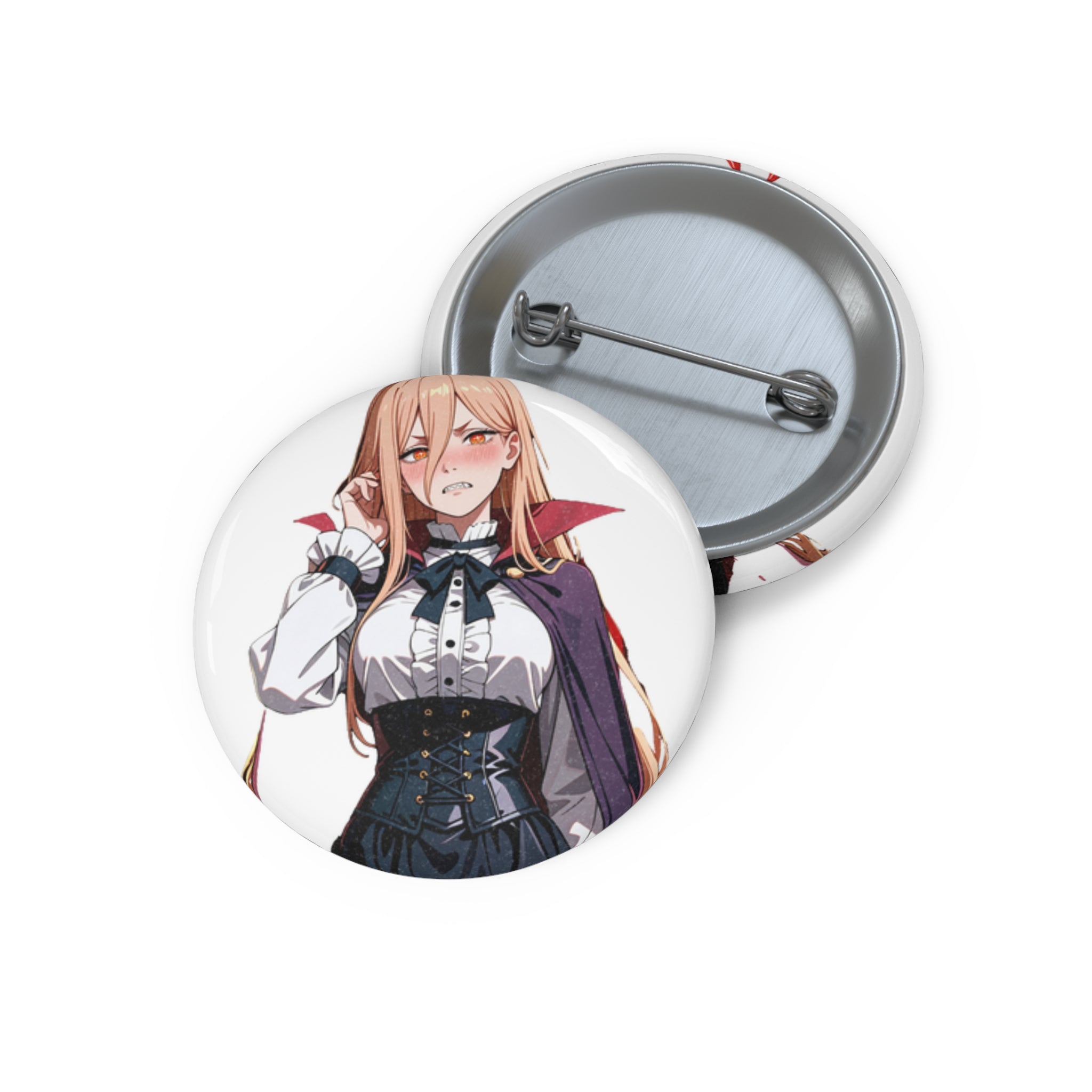 Power Chainsaw Man Gothic Vampire Anime Pin Button — Bunny Girls Pt. 6
