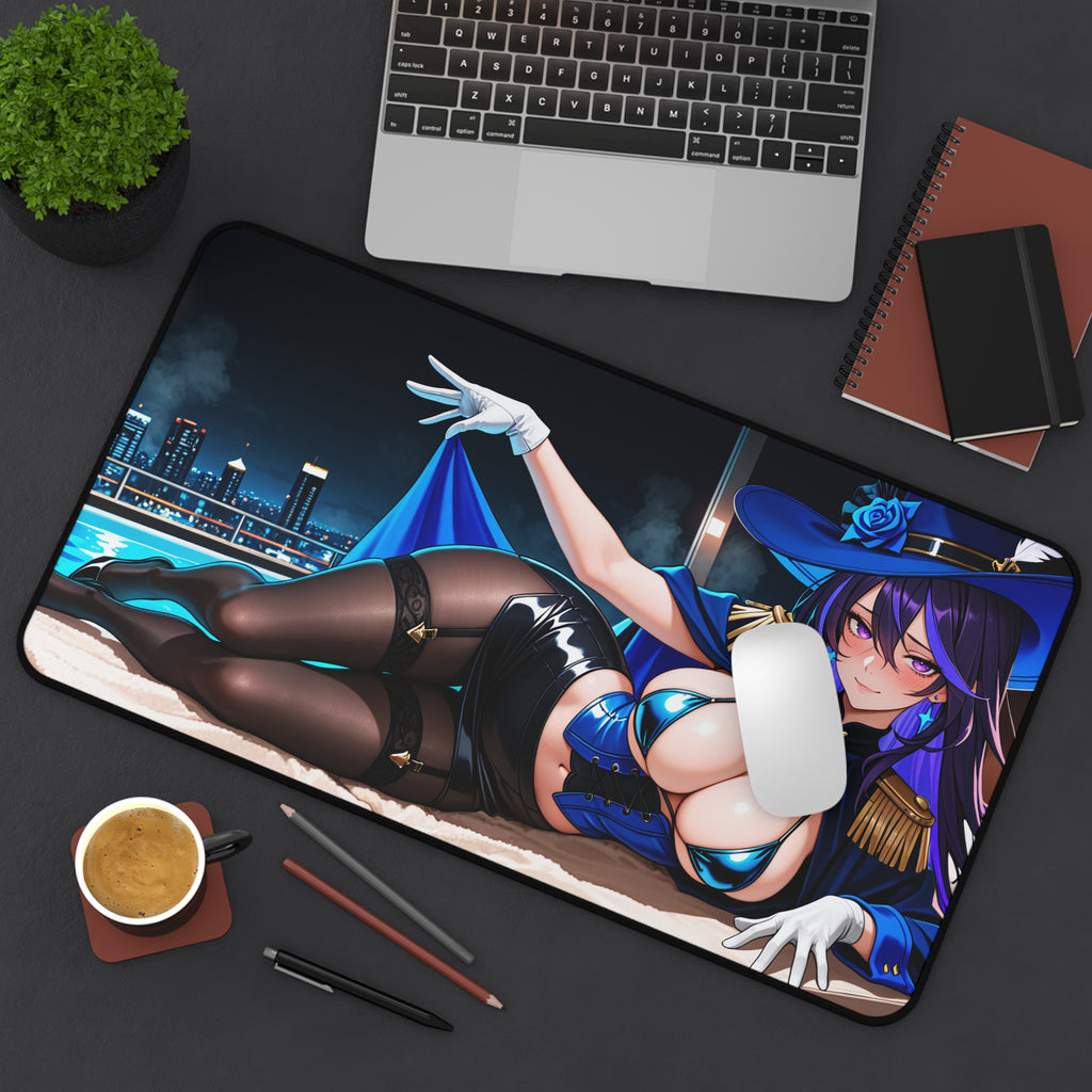 Clorinde Genshin Impact Spicy Anime Desk Mat | Beach Babes Pt. 4 (Spicy)