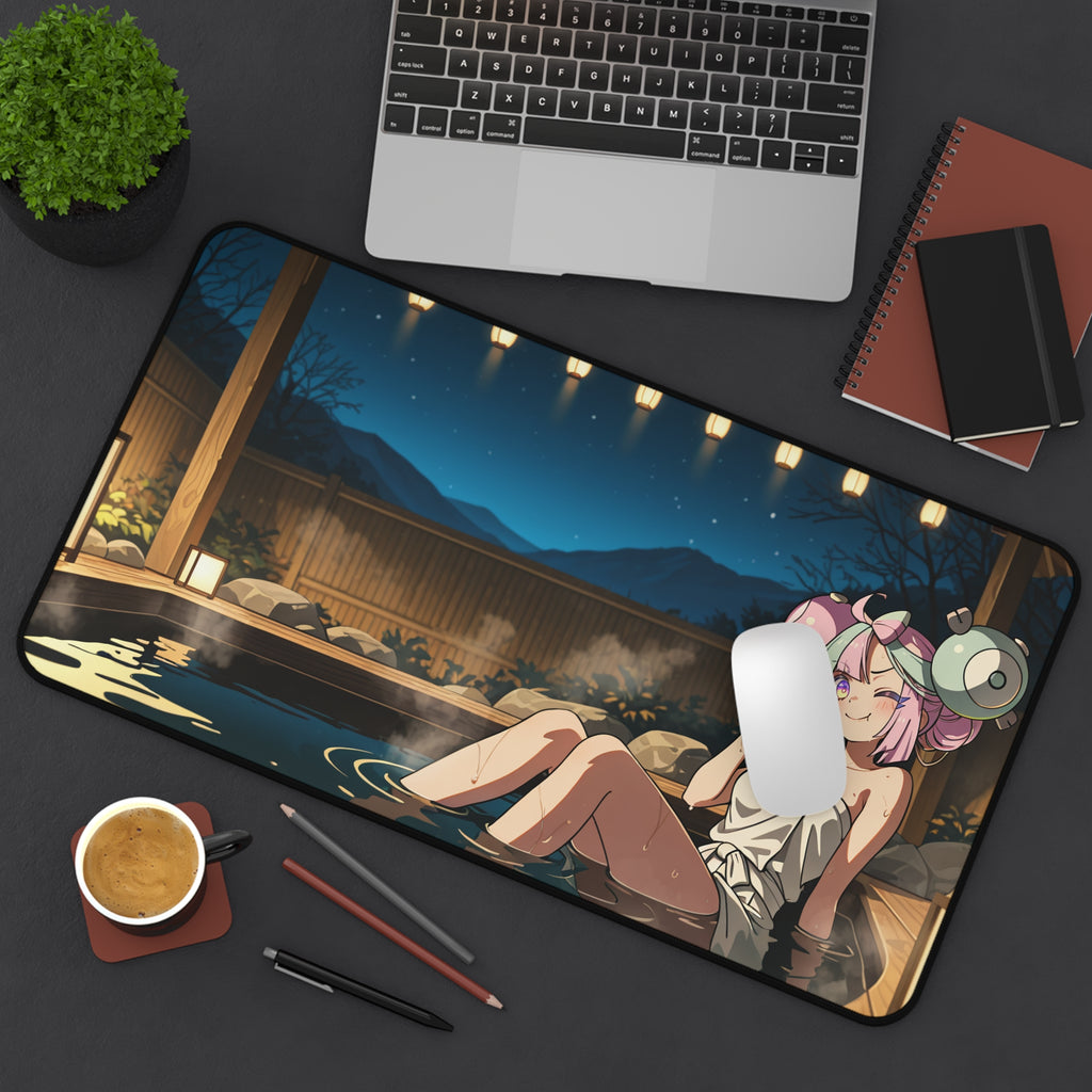 Iono Spicy Anime Desk Mat Moonlit Onsen Pinup XL Mouse Pad — Onsen Pt. 2