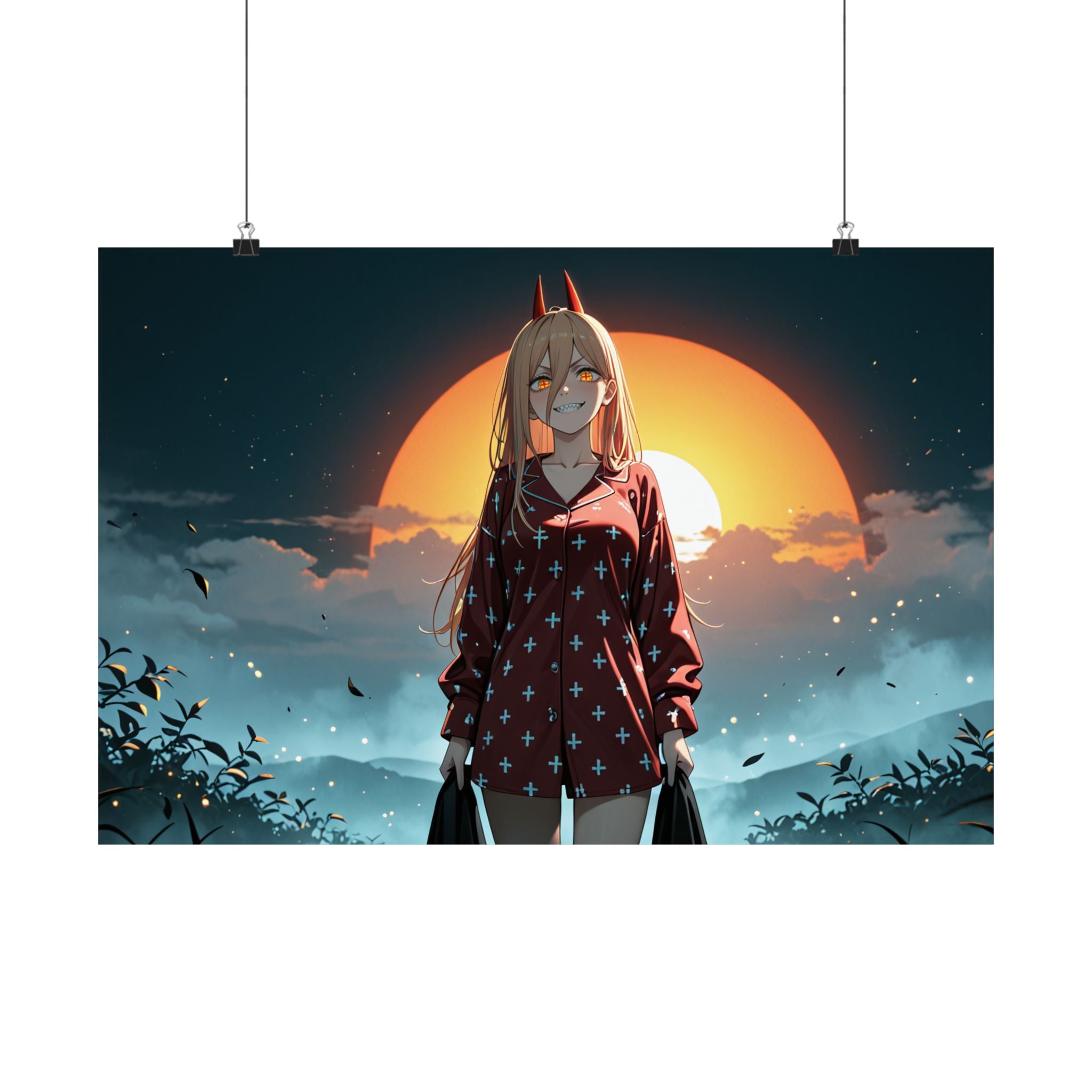 Power Chainsaw Man Anime Wall Art Poster | Pinup Gaming Decor