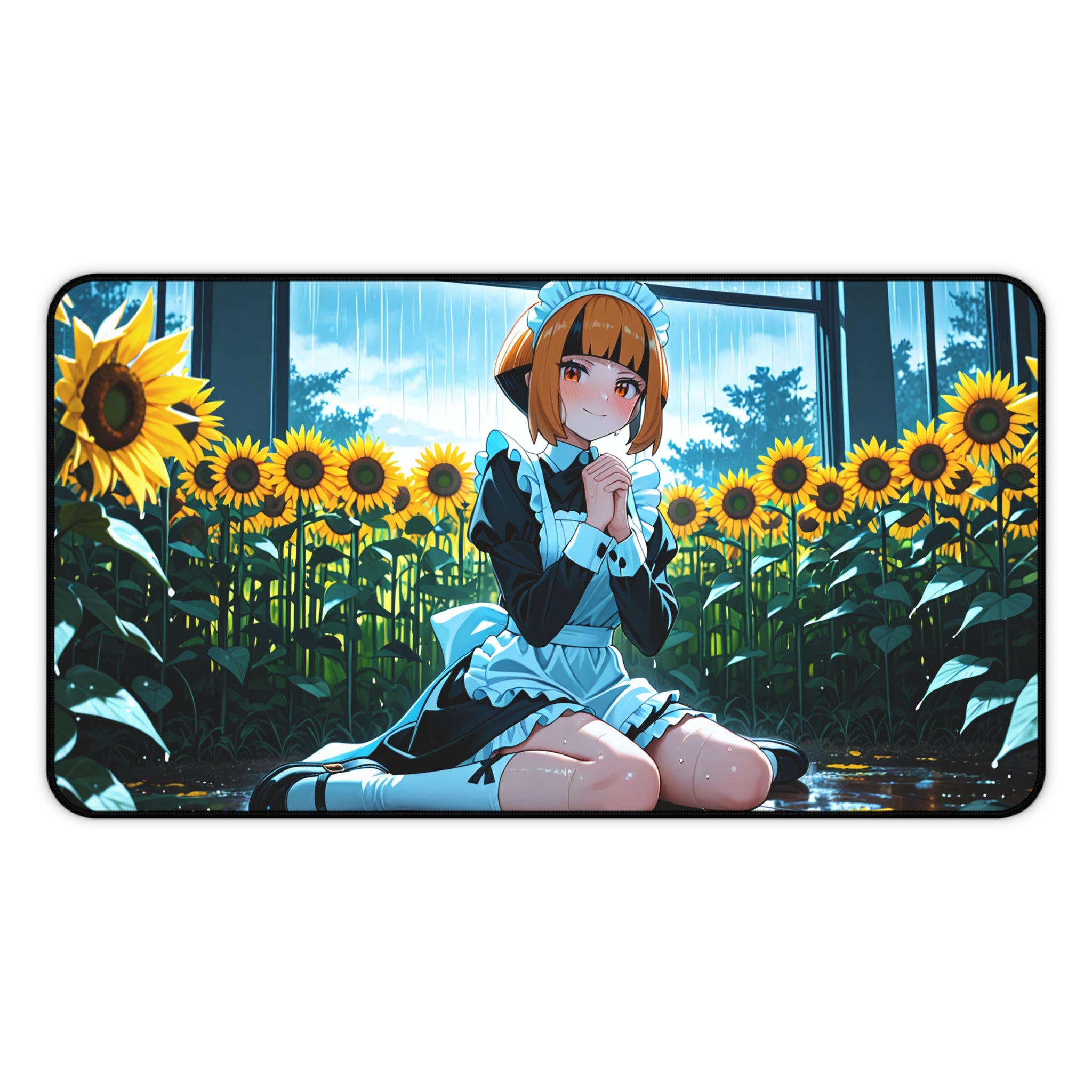 Gardenia Anime Desk Mat soft cute fan art flower field