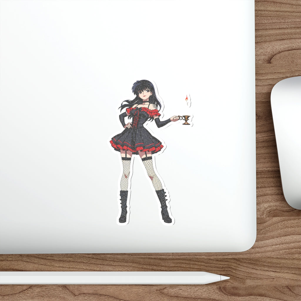 Kagome Inuyasha Gothic Anime Sticker Spicy | Dark Pinup Fan Art Die Cut