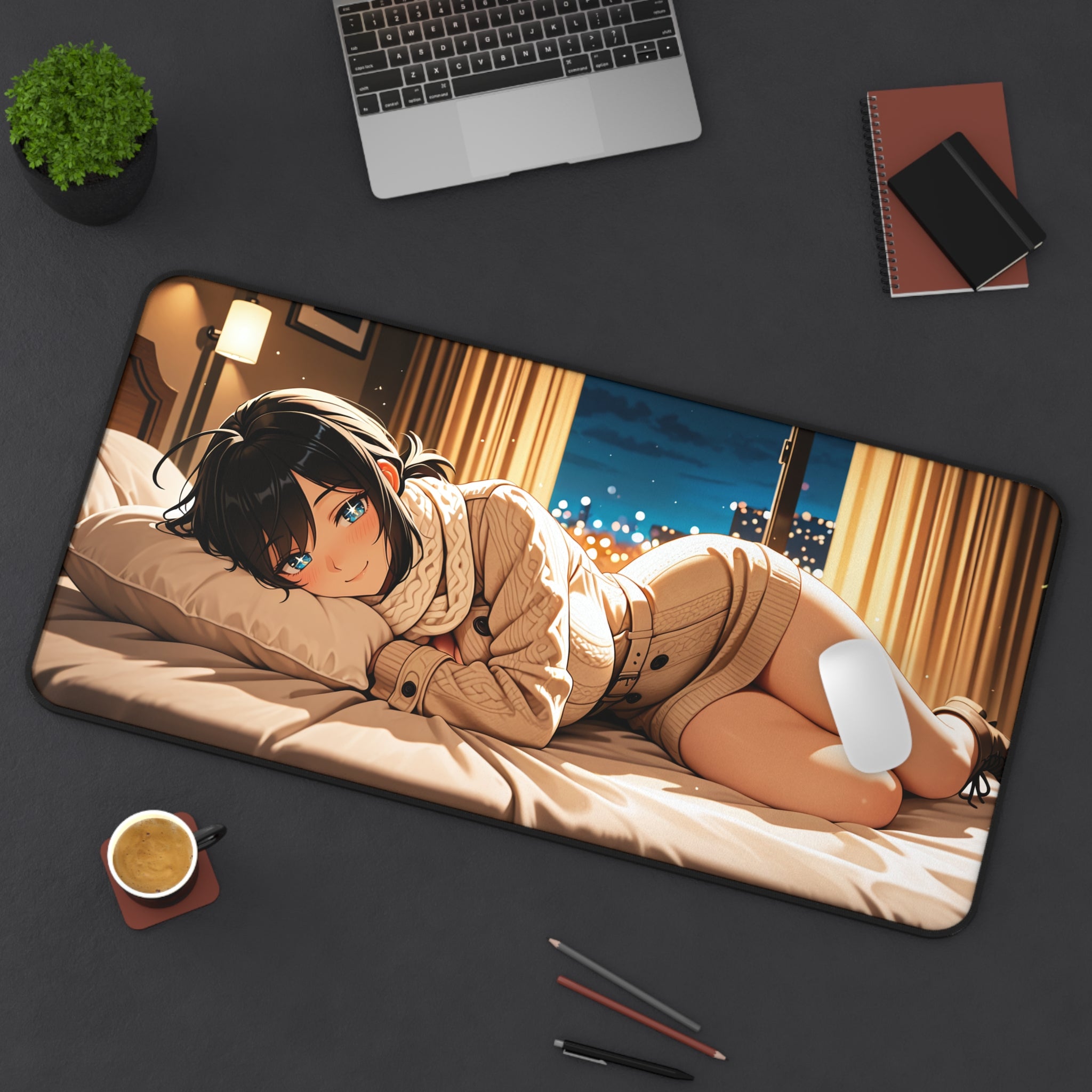 Grace Howard Zenless Zone Zero Anime Desk Mat | Cozy Cute Fan Art Pad