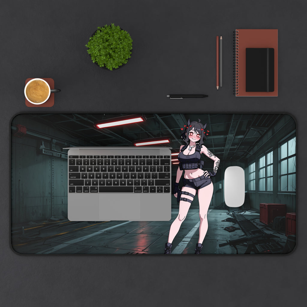 Modeus Helltaker Spicy Desk Mat | Tactical Anime Pinup Fan Art XL Pad