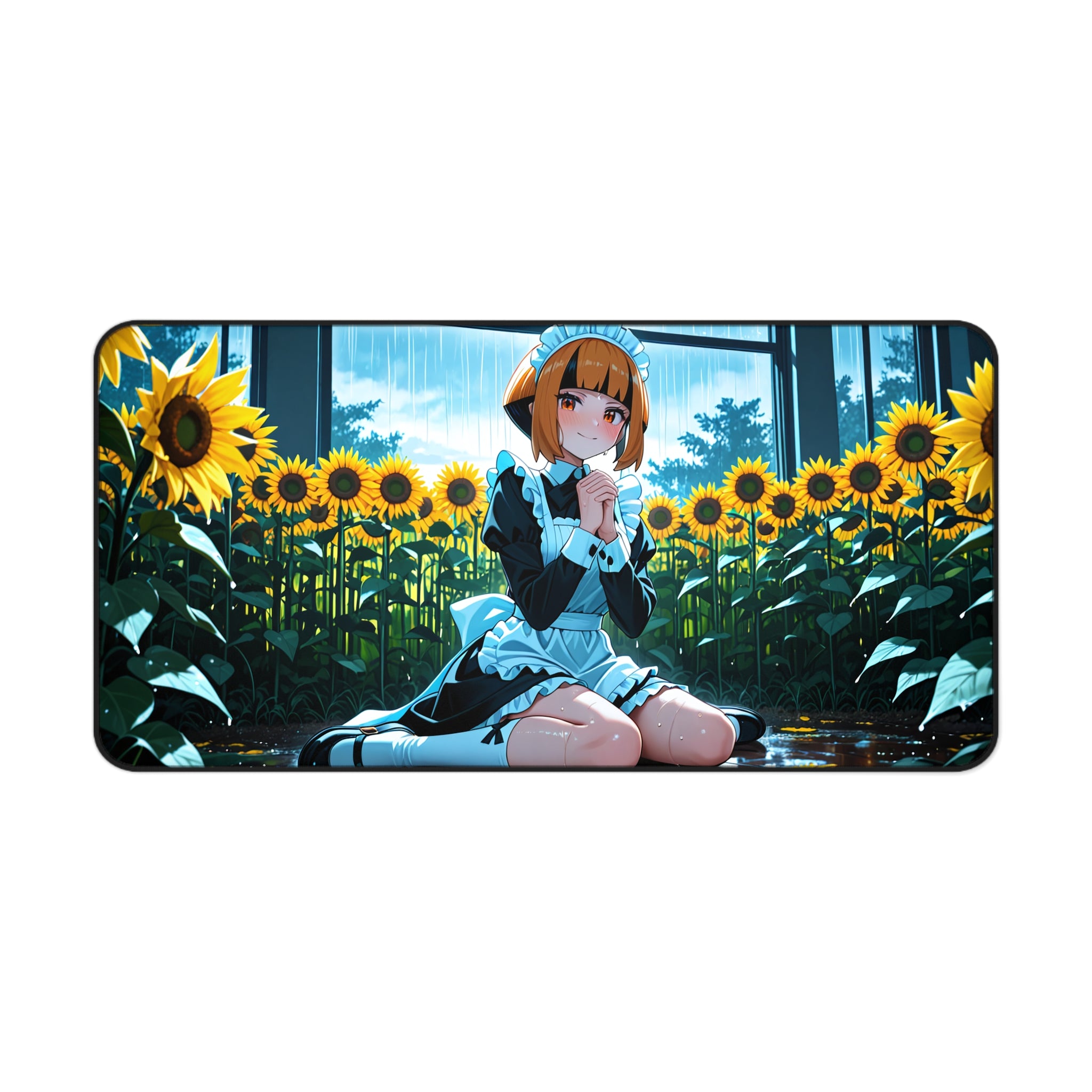 Gardenia Anime Desk Mat soft cute fan art flower field
