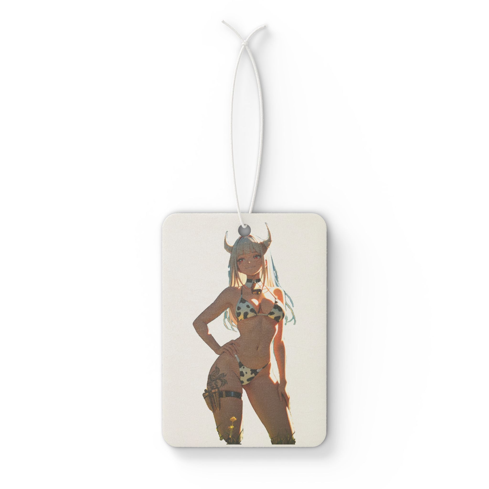 Blanc NIKKE Spicy Cow-Print Anime Car Air Freshener — Cow Girls Pt. 2 (Spicy)