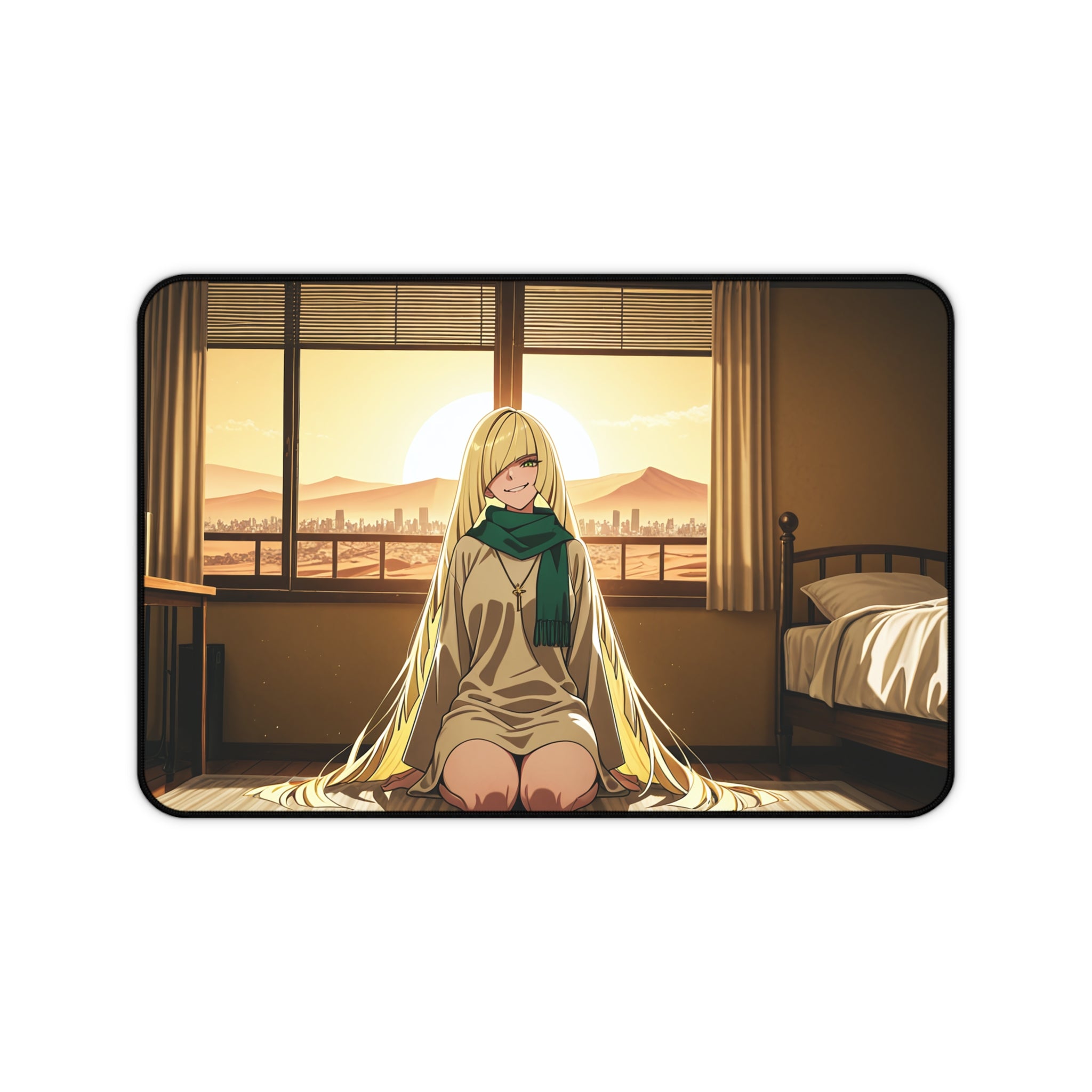 Lusamine Anime Pinup Desk Mat | Fan Art Gaming Mouse Pad XL — Boudoir Pt. 5