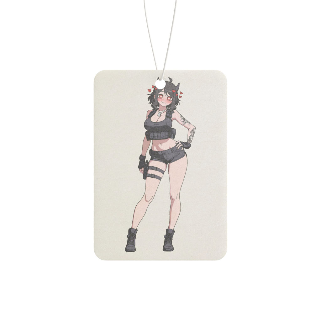 Modeus Helltaker Spicy Anime Car Air Freshener | Tactical Pinup Art