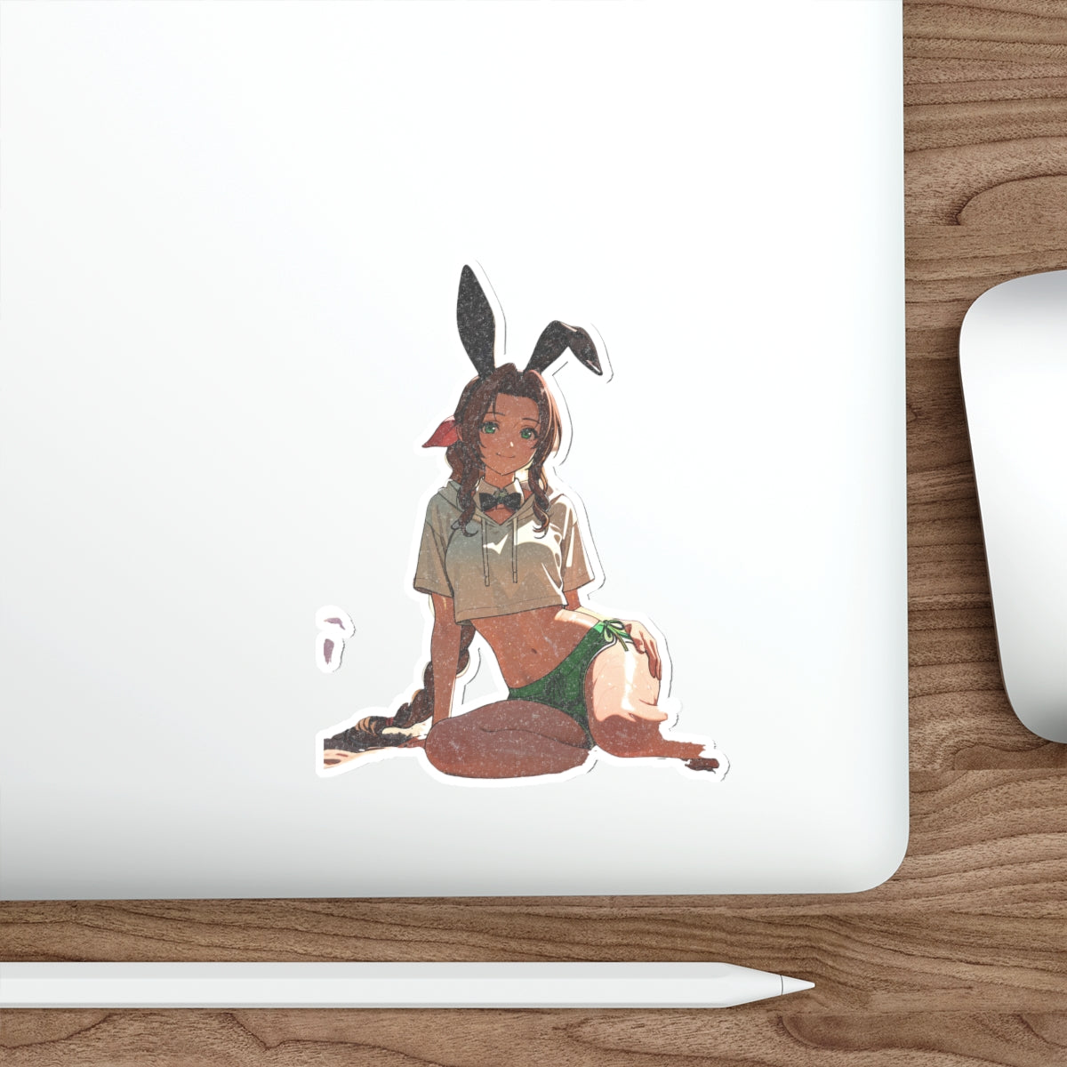 Aerith Final Fantasy VII Anime Die Cut Vinyl Sticker — Bunny Girls Pt. 8