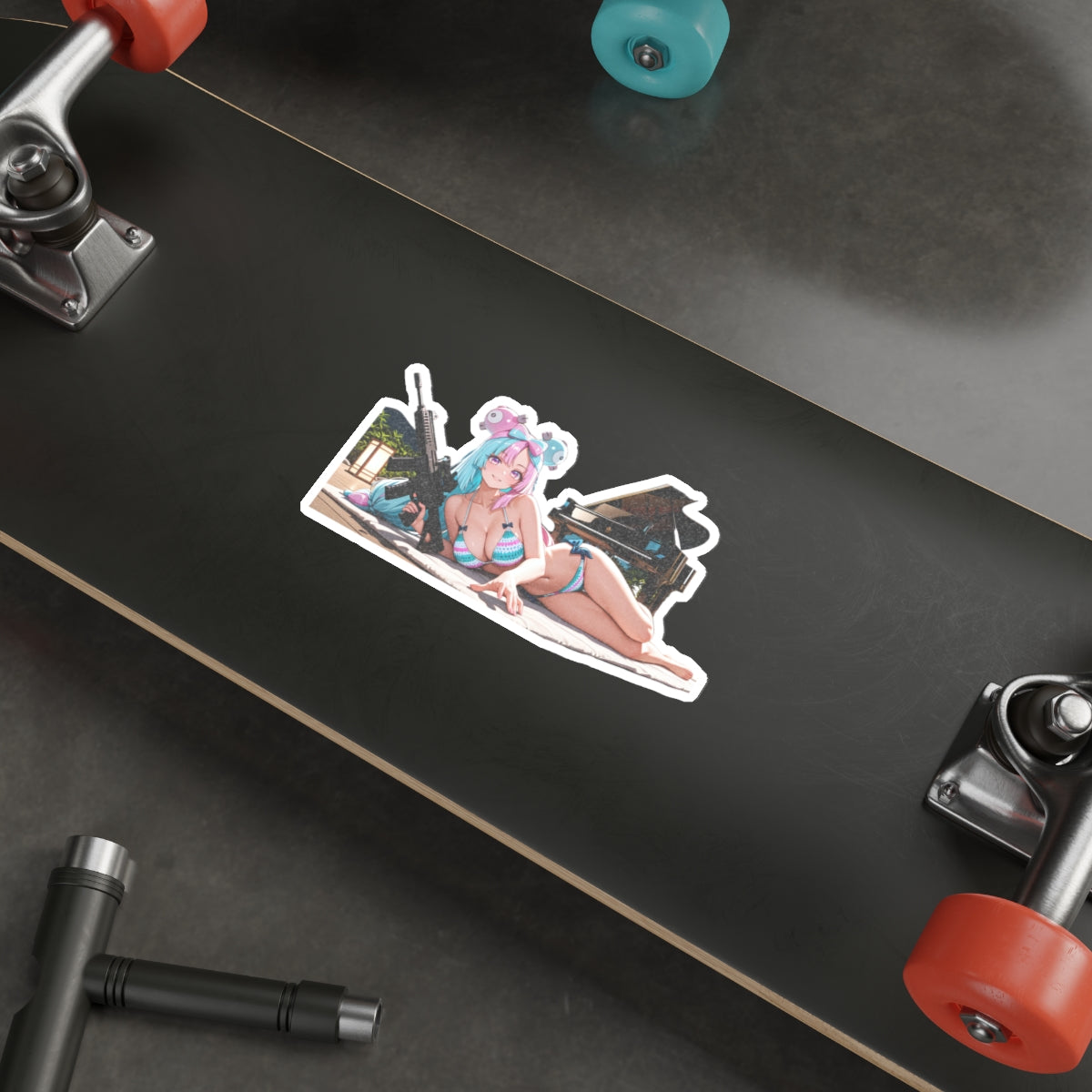 Iono Anime Pinup Die-Cut Vinyl Sticker fan art Tactical Girls Pt. 3