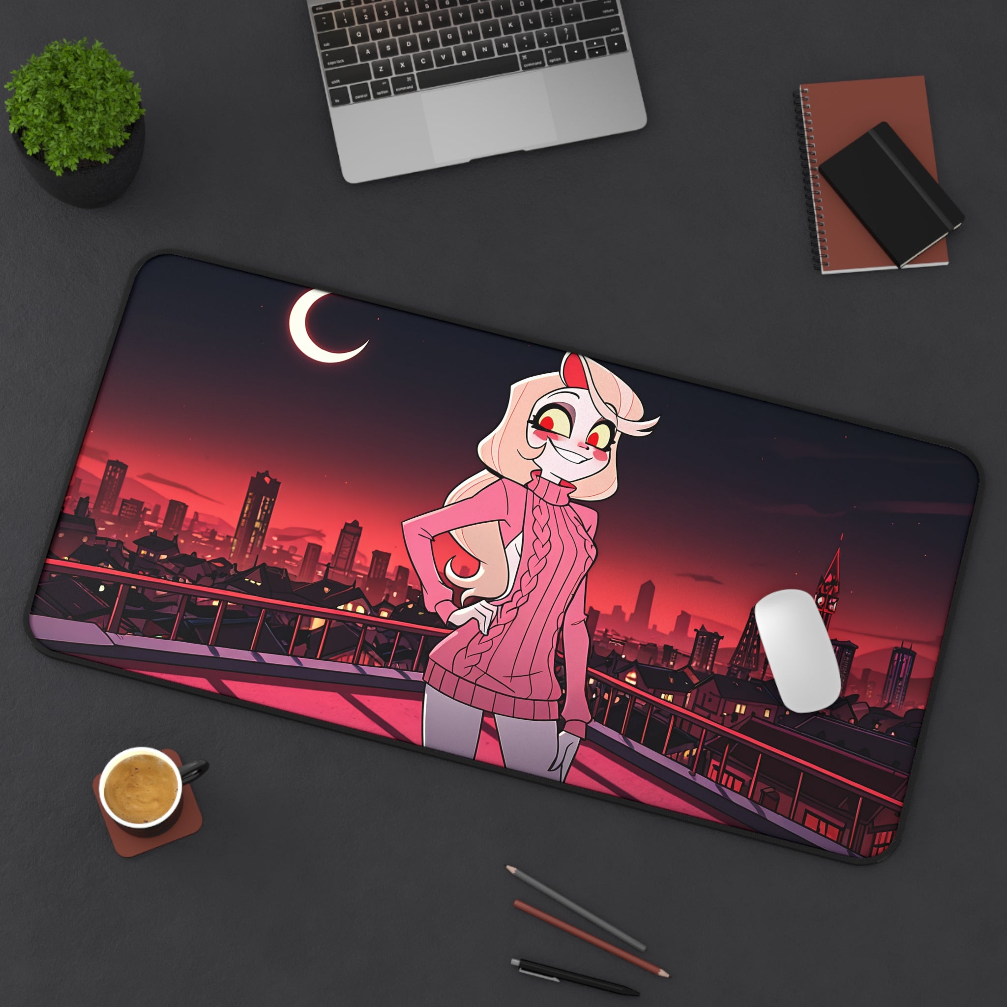 Charlie Morningstar Hazbin Hotel Anime Desk Mat Fan Art Virgin Killer Pt. 2