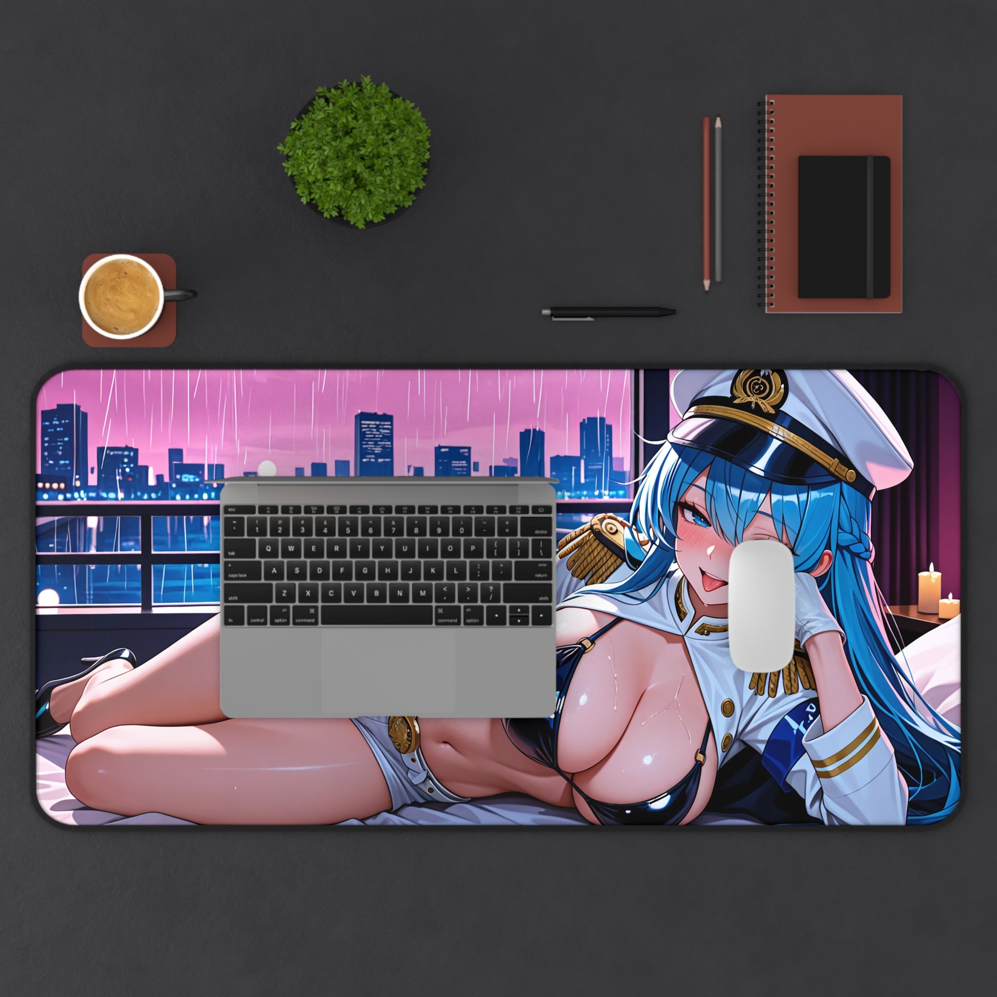 Helm NIKKE Spicy Anime Desk Mat Pinup Fan Art — Boudoir Pt. 3 (Spicy)