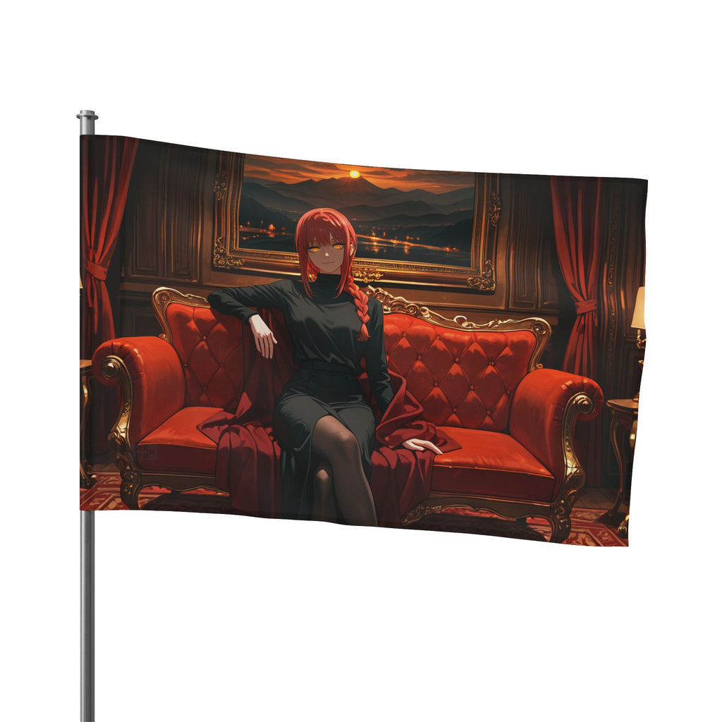 Makima Chainsaw Man Wall Flag | Velvet Boudoir Anime Banner — Boudoir Pt. 1