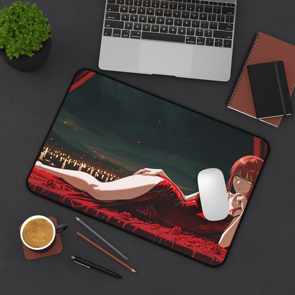 Makima Chainsaw Man Desk Mat Boudoir Spicy Pinup — Boudoir Pt. 1