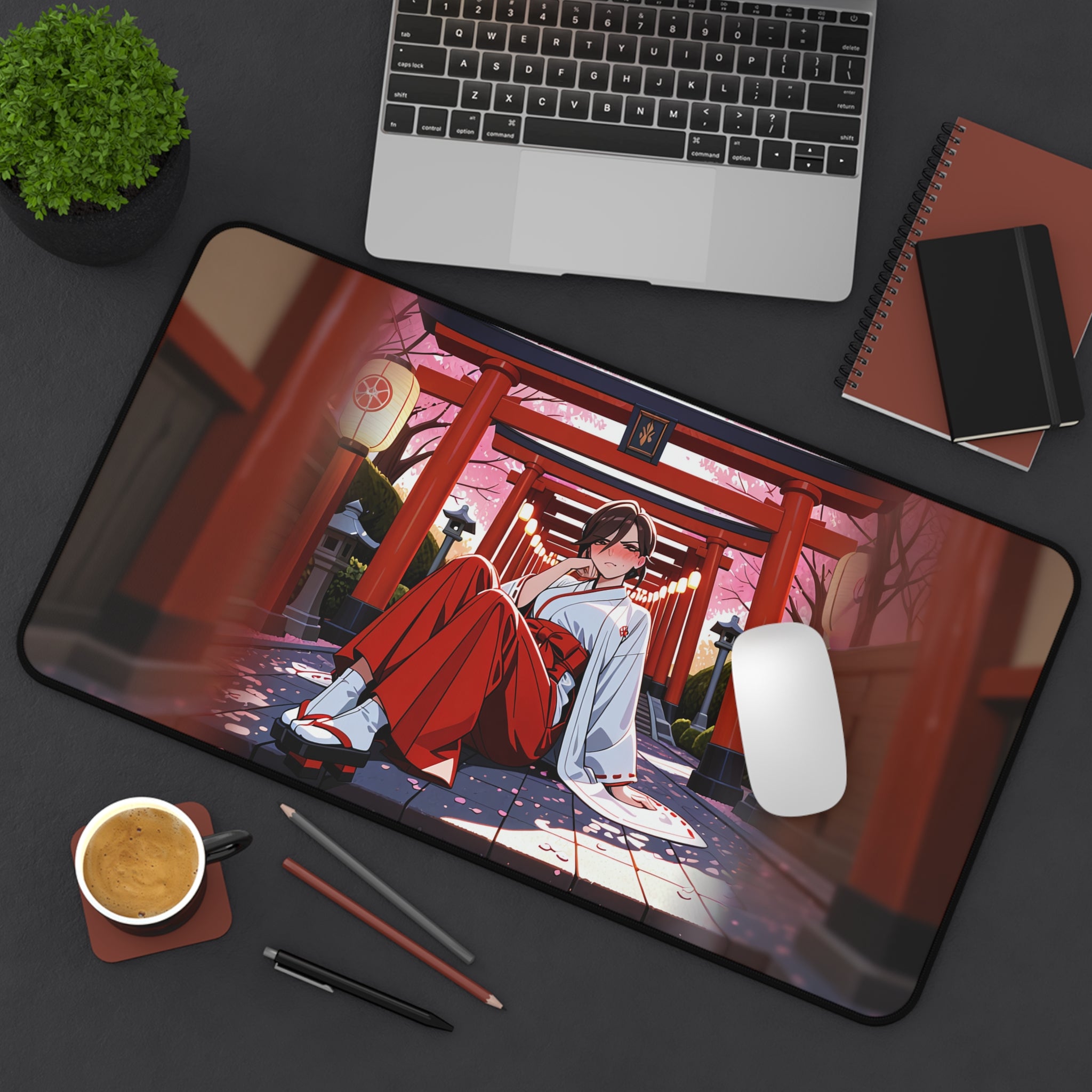 Domina Overwatch Shrine Maiden Desk Mat — Anime Gaming Pad — The Spicy Den Pt. 4