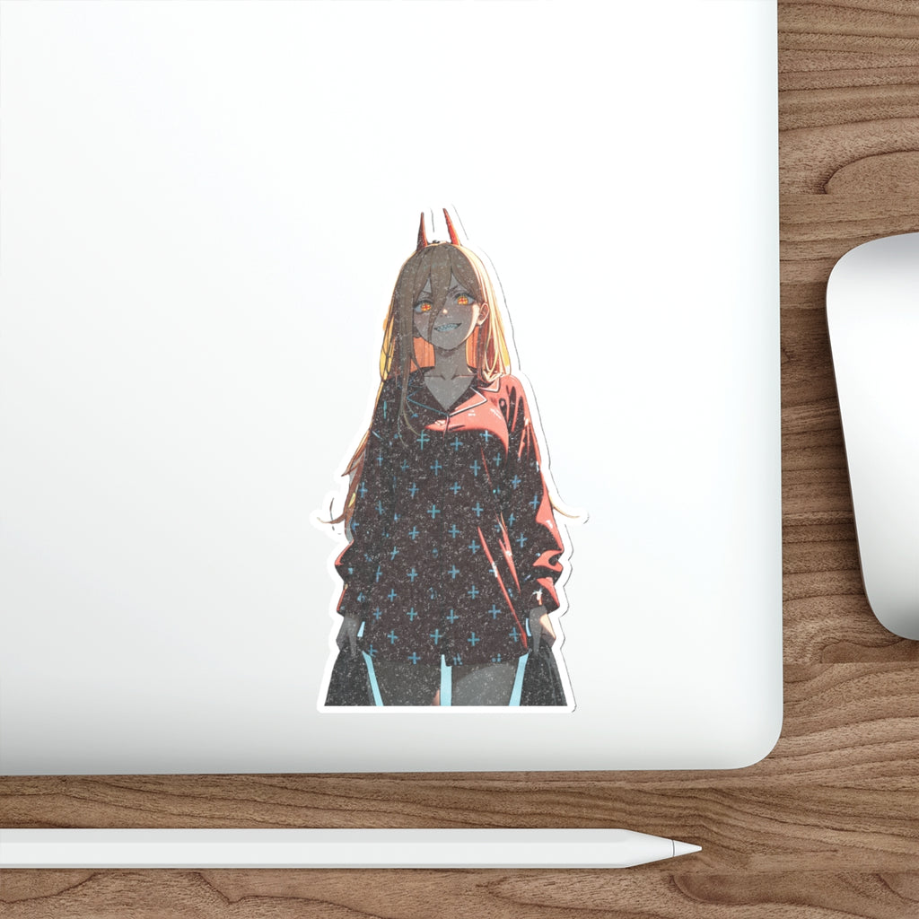 Power Chainsaw Man Pinup Anime Die Cut Vinyl Sticker | Fan Art Decal