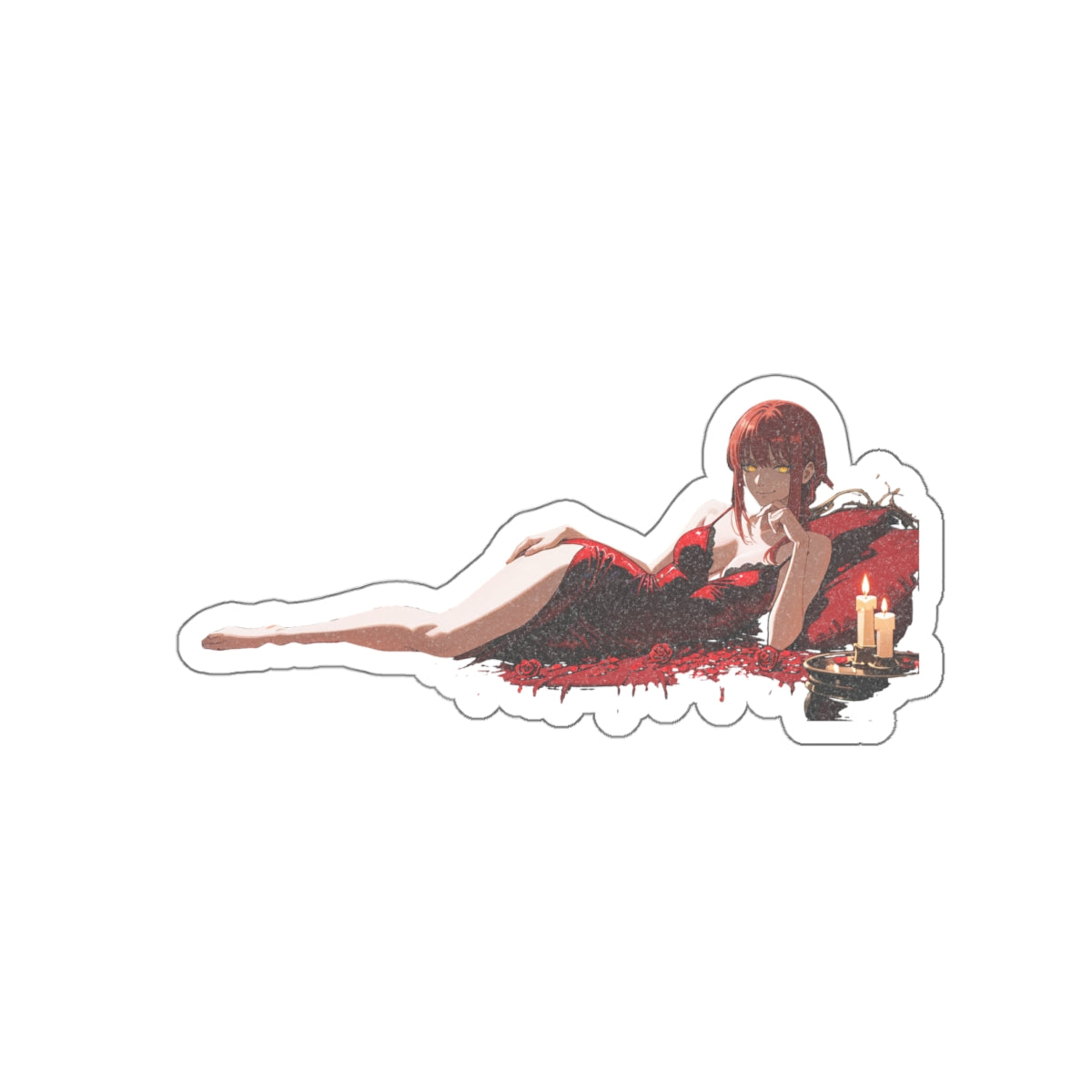 Makima Chainsaw Man Spicy Boudoir Anime Vinyl Sticker | Die Cut — Boudoir Pt. 1