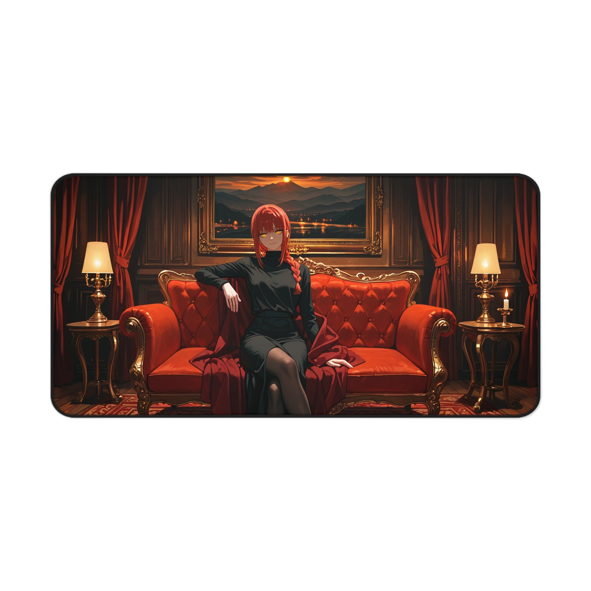 Makima Chainsaw Man Anime Desk Mat Boudoir Pinup — Boudoir Pt. 1