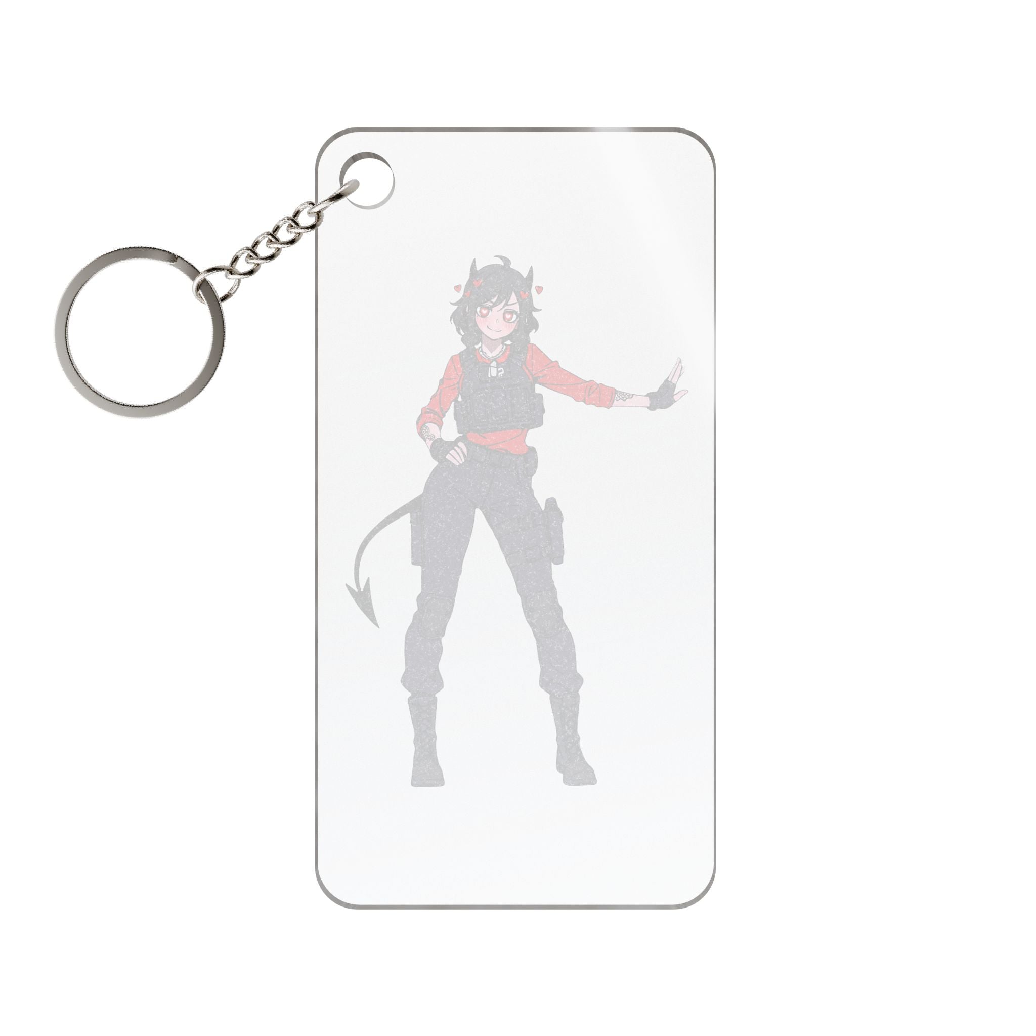 Modeus Helltaker Anime Keychain Charm | Tactical Pinup Fan Art