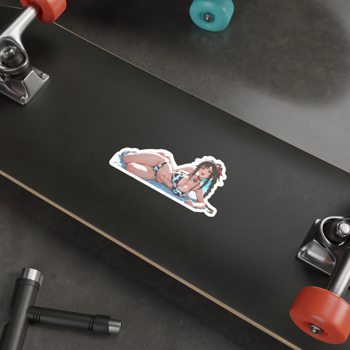 Aerith Final Fantasy Anime Pinup Die-Cut Vinyl Sticker — Cow Girls Pt. 1