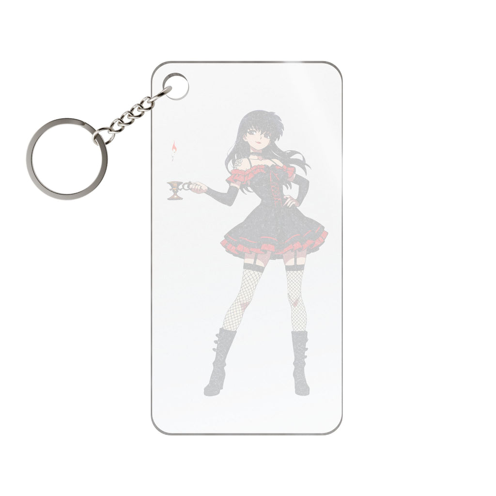 Kagome Inuyasha Spicy Gothic Anime Keychain | Dark Pinup Fan Art Charm