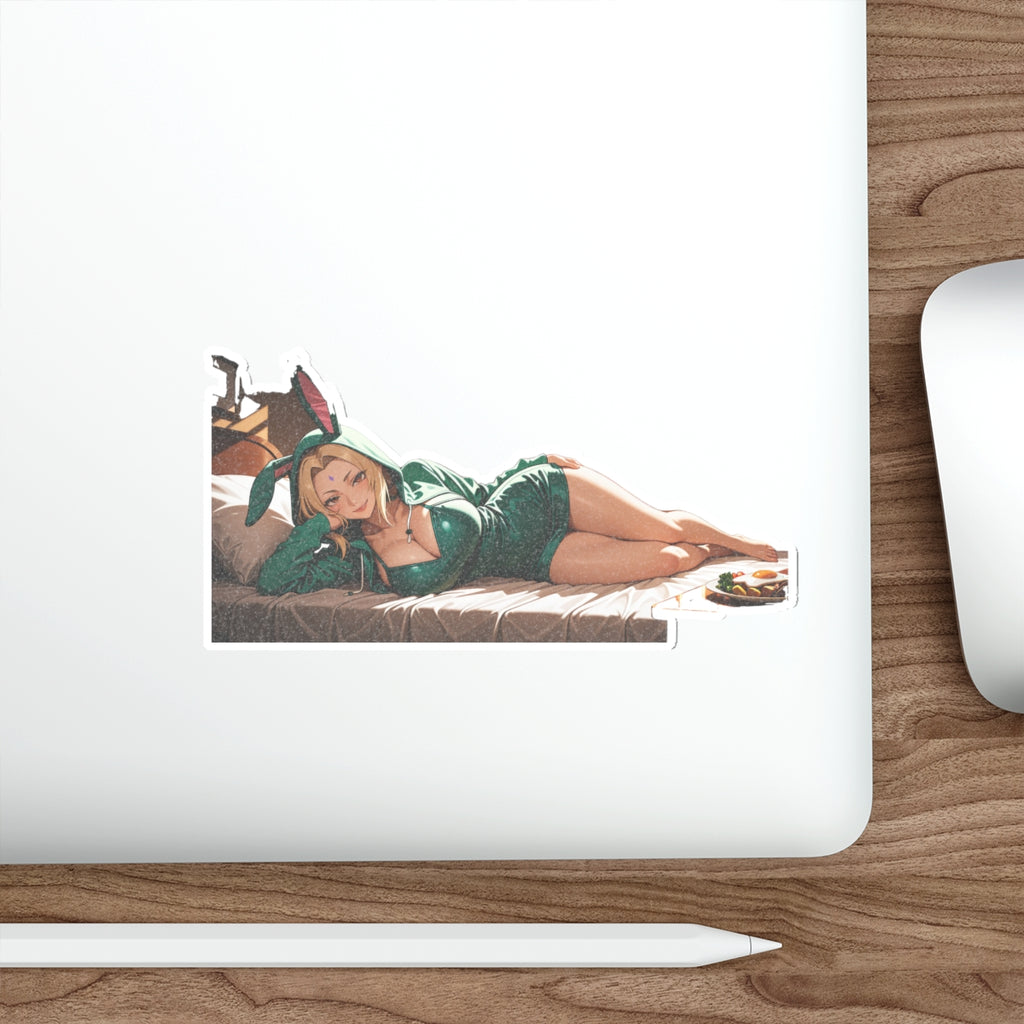 Tsunade Naruto Anime Pinup Bikini Die Cut Vinyl Sticker — Bunny Girls Pt. 6