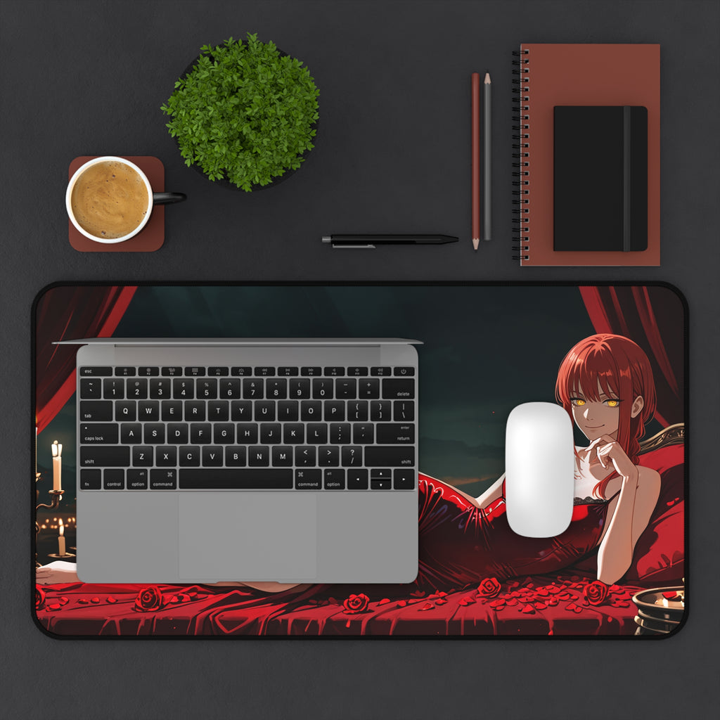 Makima Chainsaw Man Desk Mat Boudoir Spicy Pinup — Boudoir Pt. 1