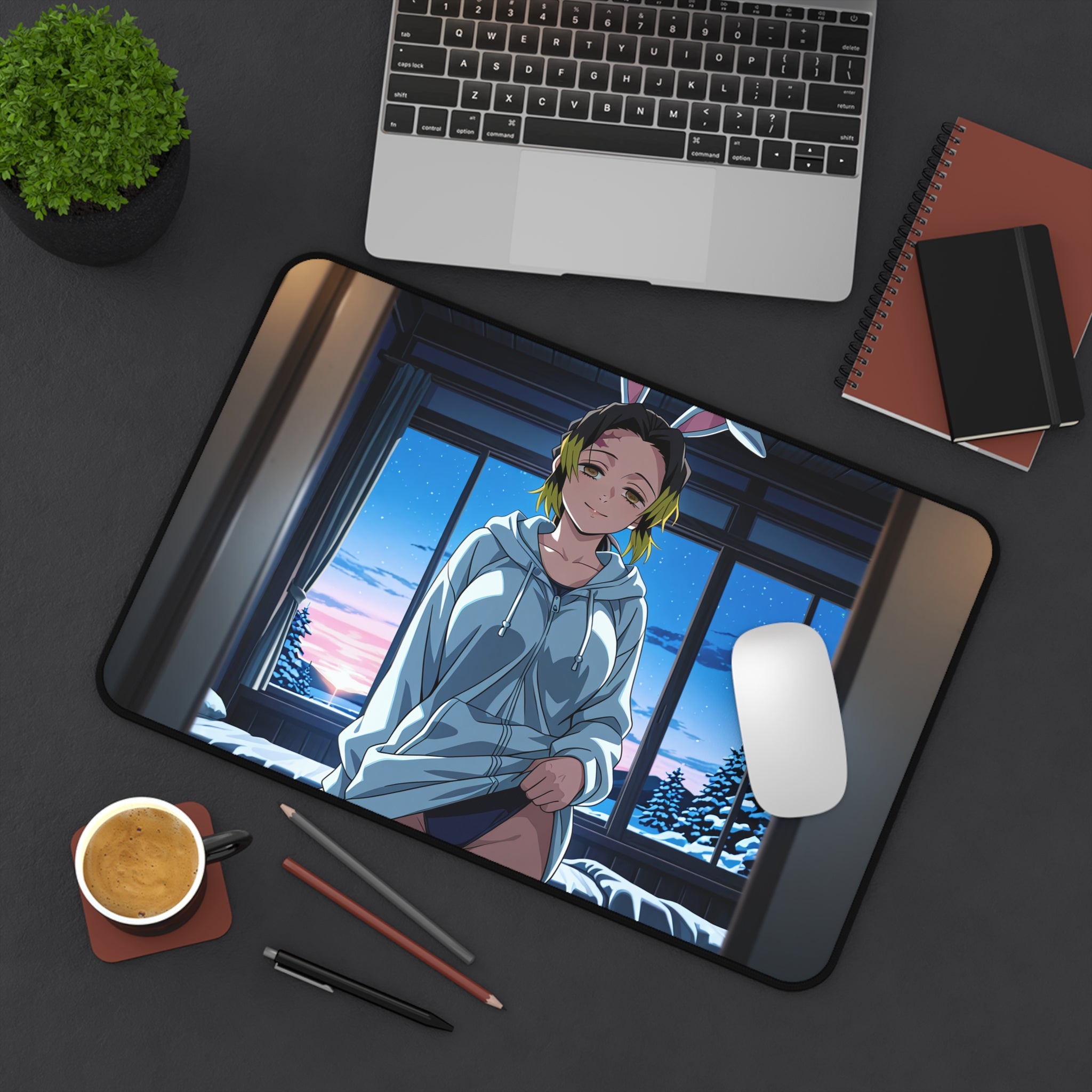 Makio (まきを) - Demon Slayer (鬼滅の刃 — Bunny Girls Pt. 1 Desk Mat XL Mouse Pad